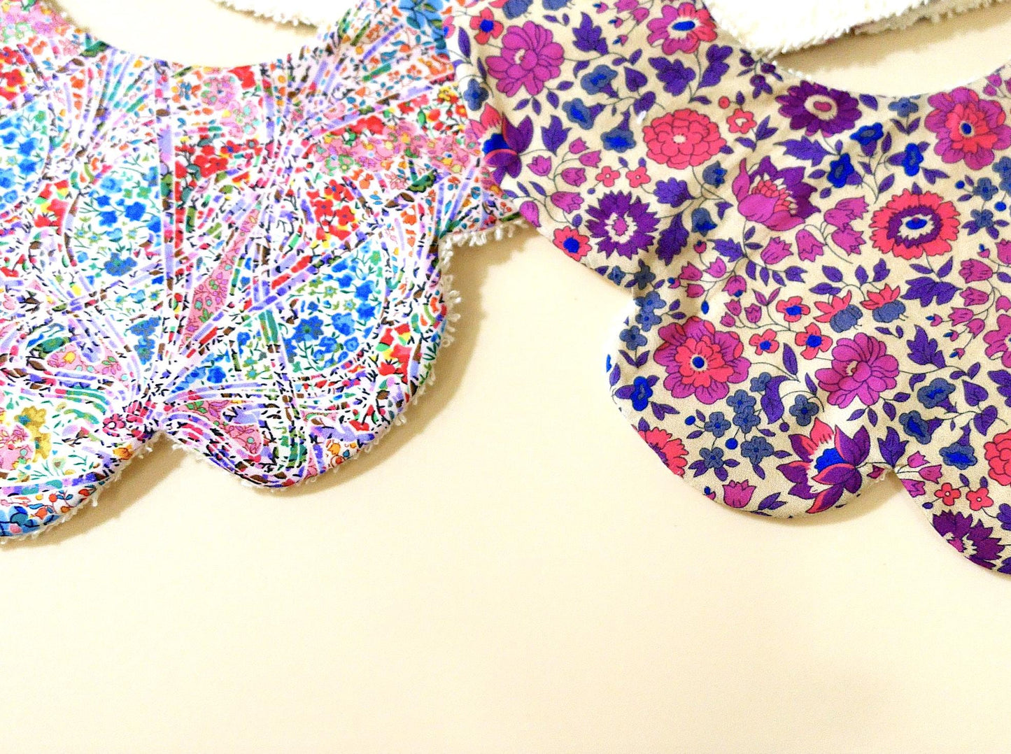 Liberty of London Baby Bib - Floral Print Baby Cotton Bib - New Born bib - Double Gauze bib - Liberty Baby Burp Cloth - Baby Shower Gift