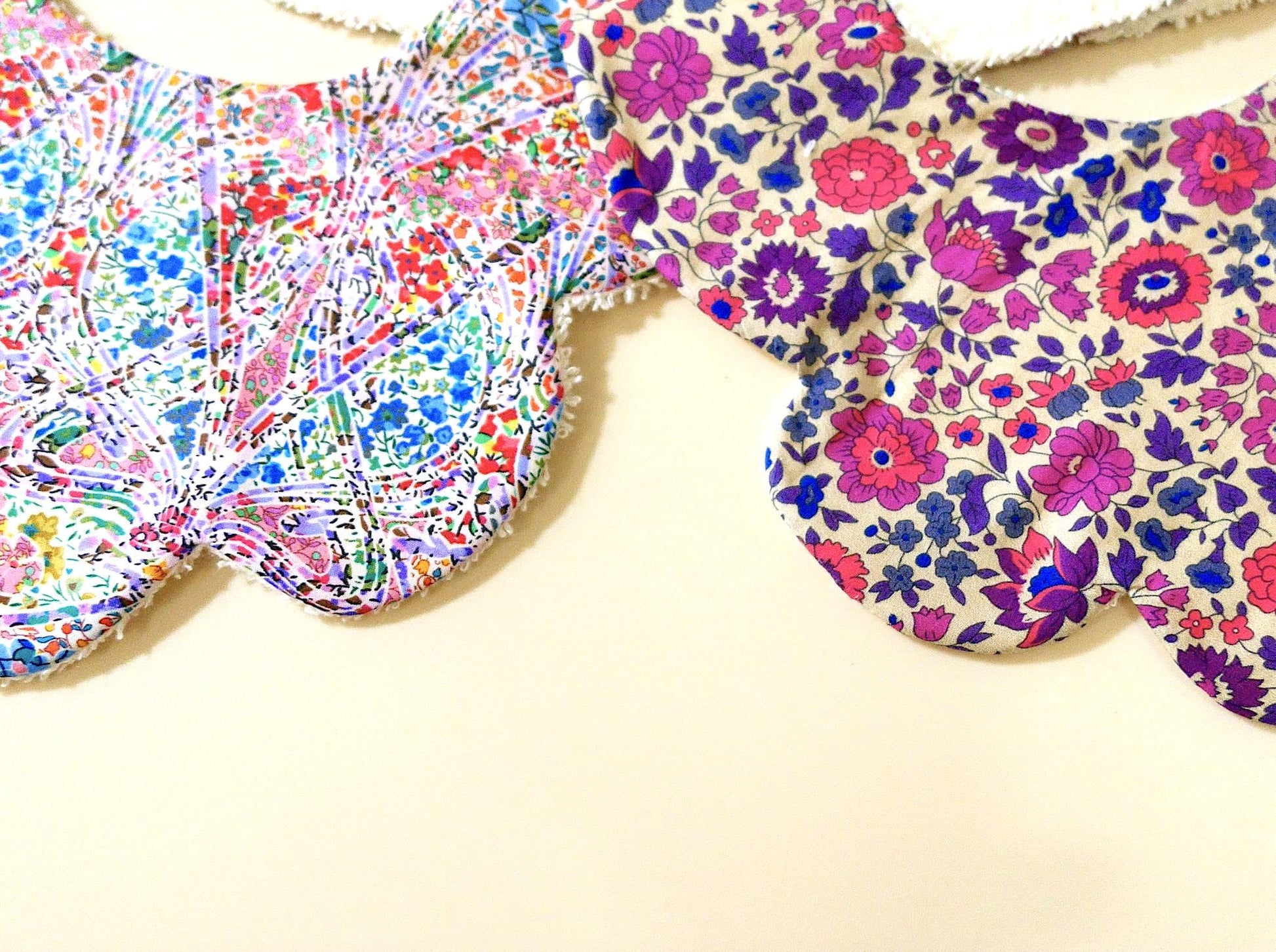 Liberty of London Baby Bib - Floral Print Baby Cotton Bib - New Born bib - Double Gauze bib - Liberty Baby Burp Cloth - Baby Shower Gift