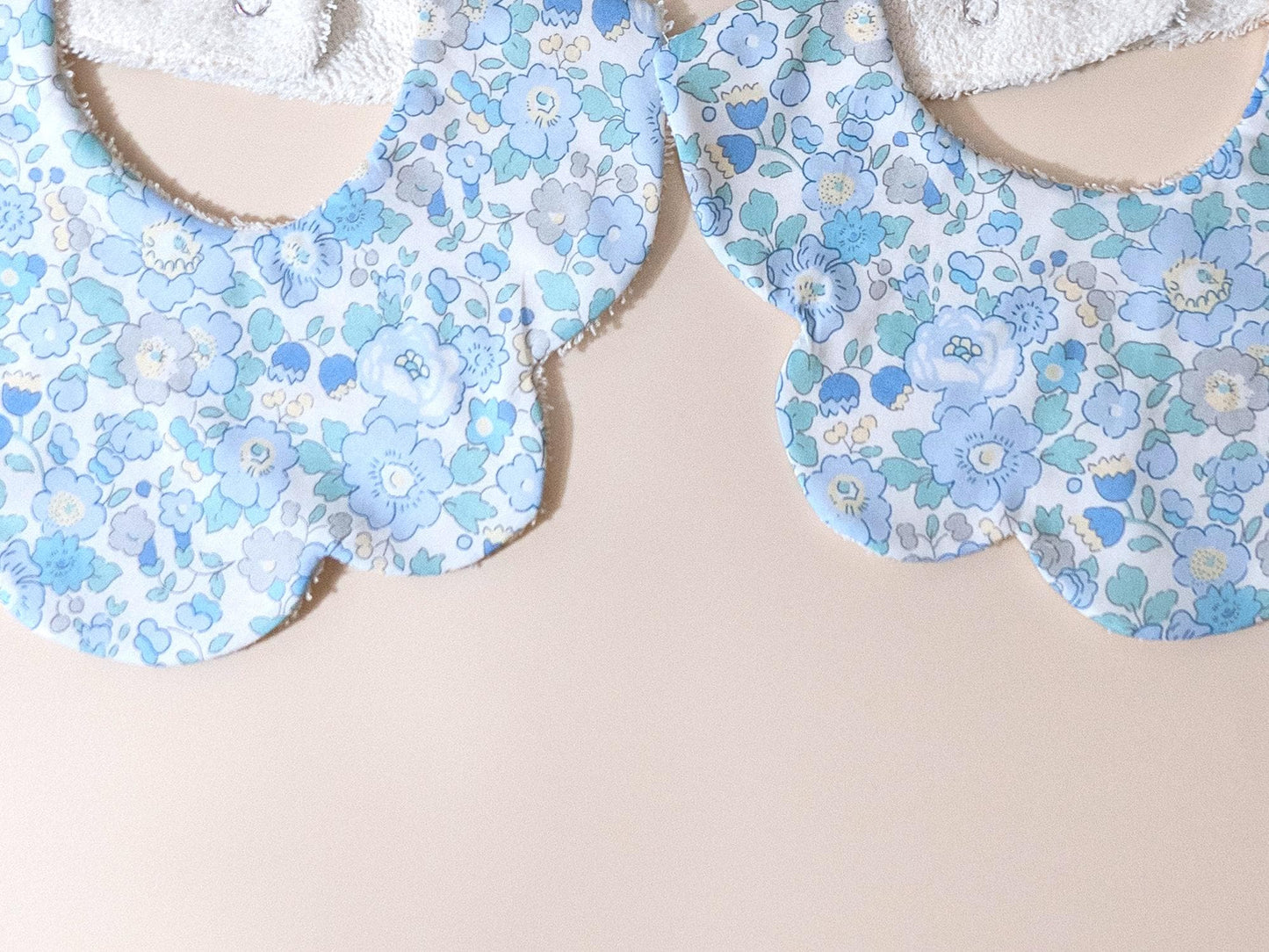 Liberty London Baby Bib Set: Floral Cotton, Organic Cotton