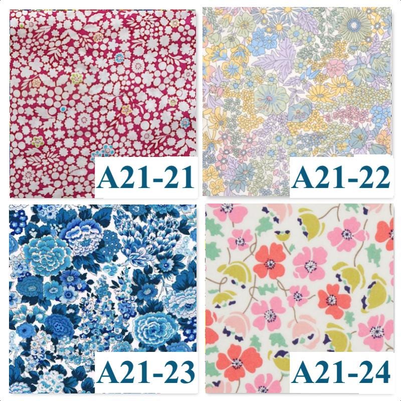 Liberty London Baby Bib Set: Floral Cotton, Organic Cotton