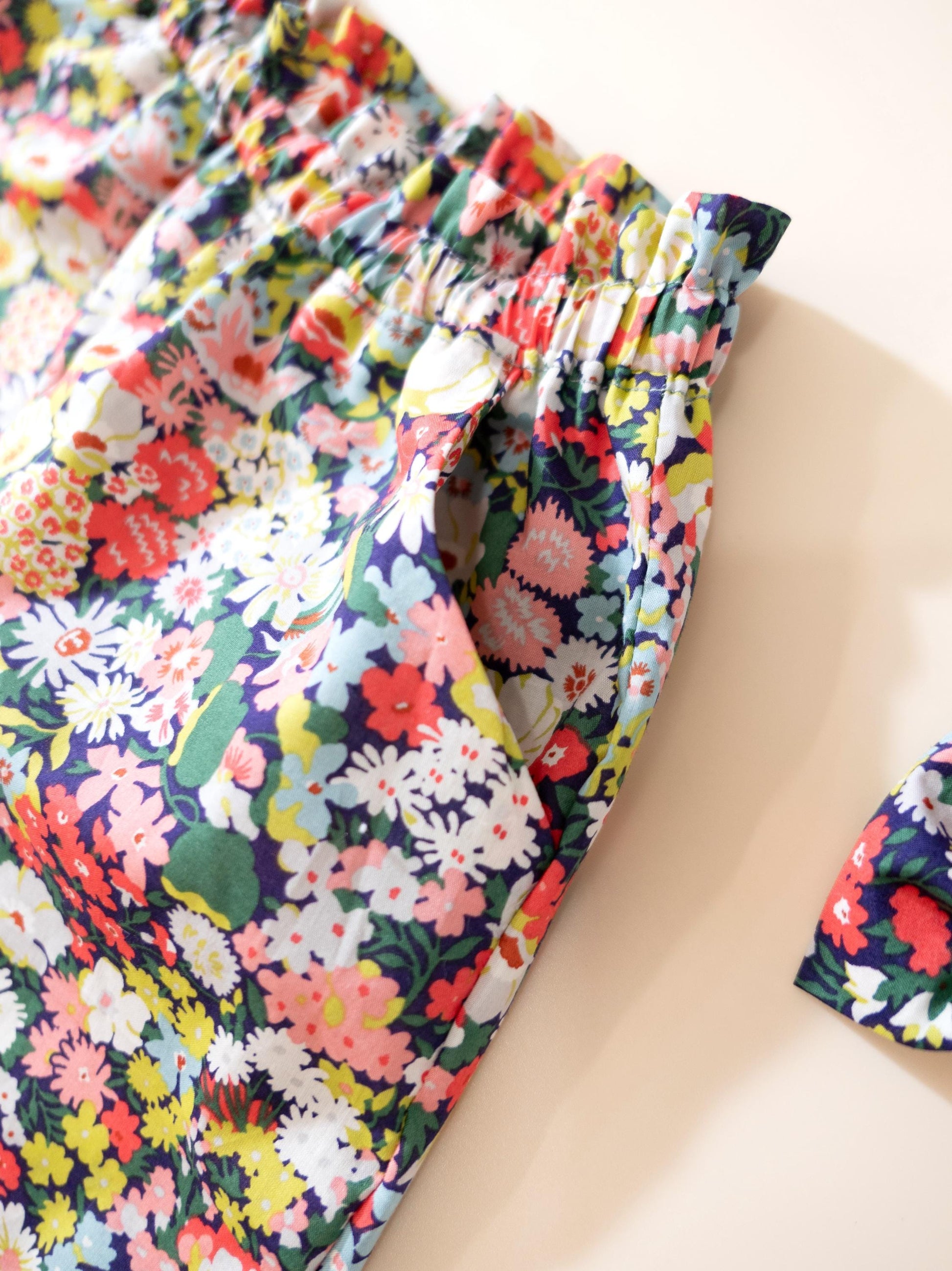 Liberty London Pants: Ditsy Floral Print, Cotton Trousers