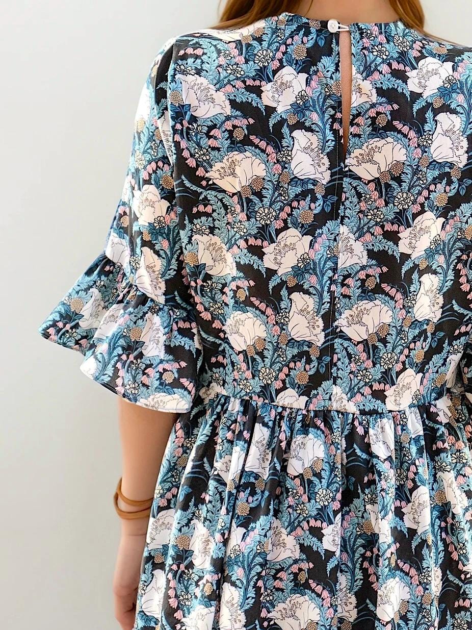 Woman Midi Dress Made With Liberty London Fabric