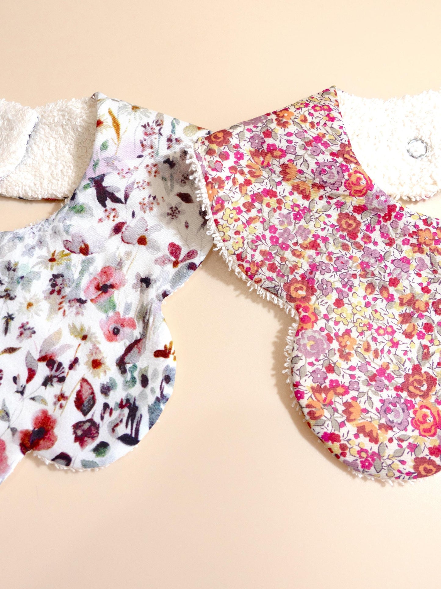 Liberty of London Baby Bib - Floral Print Baby Cotton Bib - New Born bib - Double Gauze bib - Liberty Baby Burp Cloth - Baby Shower Gift