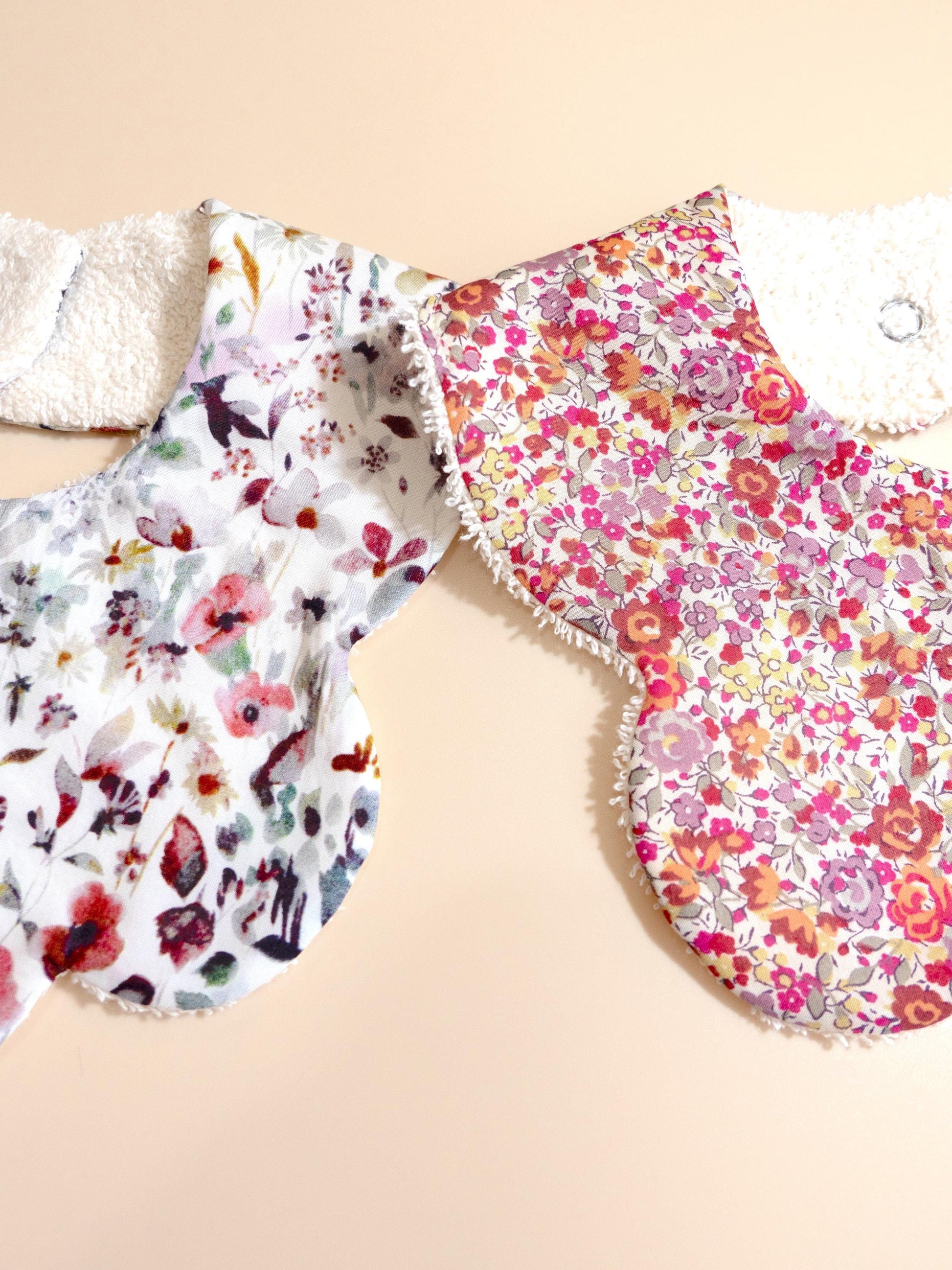 Liberty of London Baby Bib - Floral Print Baby Cotton Bib - New Born bib - Double Gauze bib - Liberty Baby Burp Cloth - Baby Shower Gift