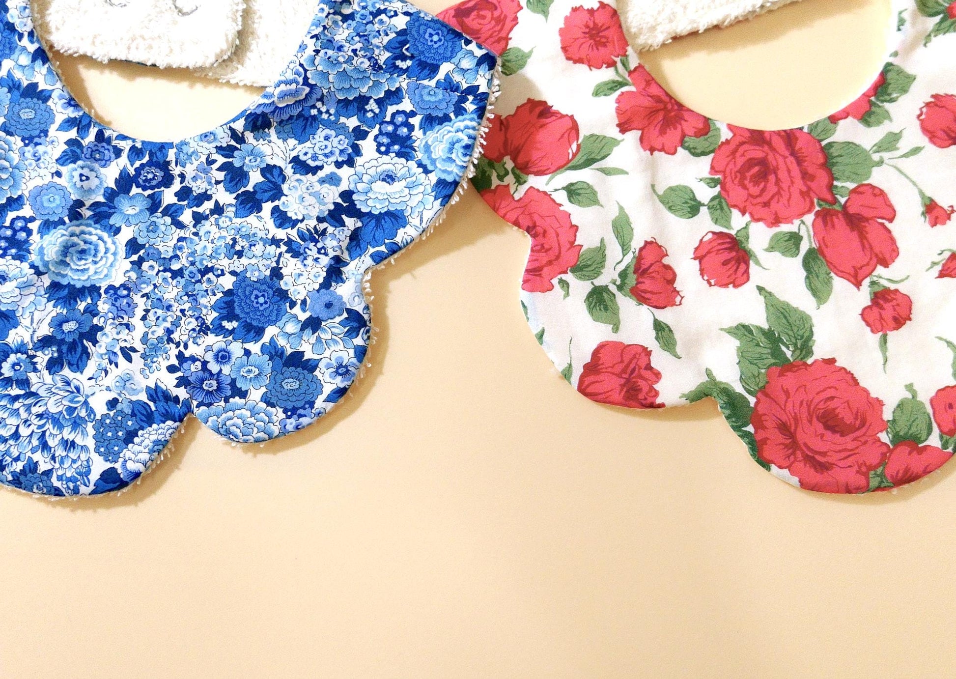 Liberty of London Baby Bib - Floral Print Baby Cotton Bib - New Born bib - Double Gauze bib - Liberty Baby Burp Cloth - Baby Shower Gift