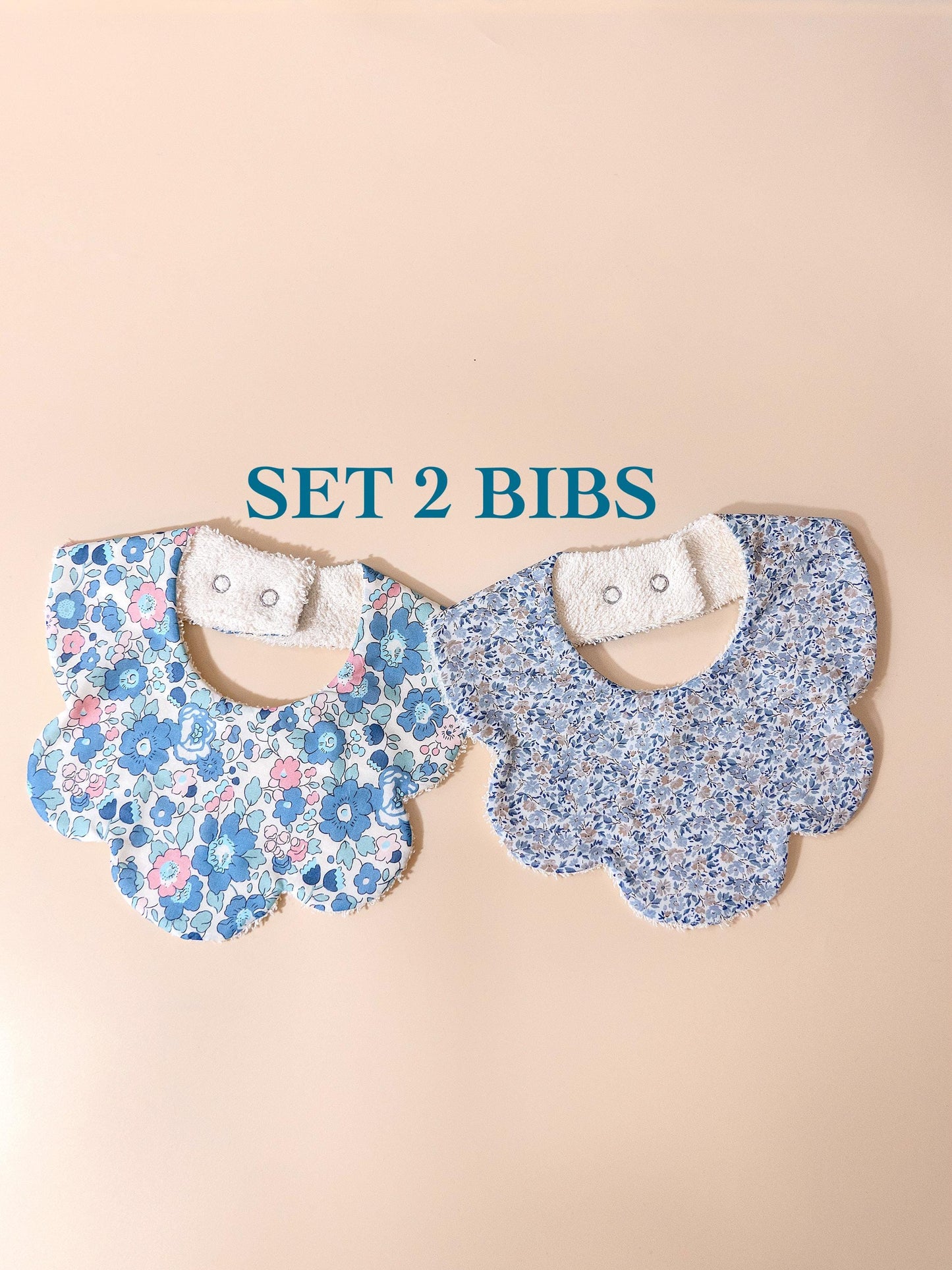 Liberty of London Baby Bib - Floral Print Baby Cotton Bib - New Born bib - Double Gauze bib - Liberty Baby Burp Cloth - Baby Shower Gift