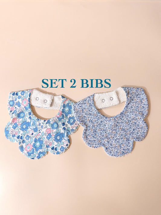 Liberty of London Baby Bib - Floral Print Baby Cotton Bib - New Born bib - Double Gauze bib - Liberty Baby Burp Cloth - Baby Shower Gift