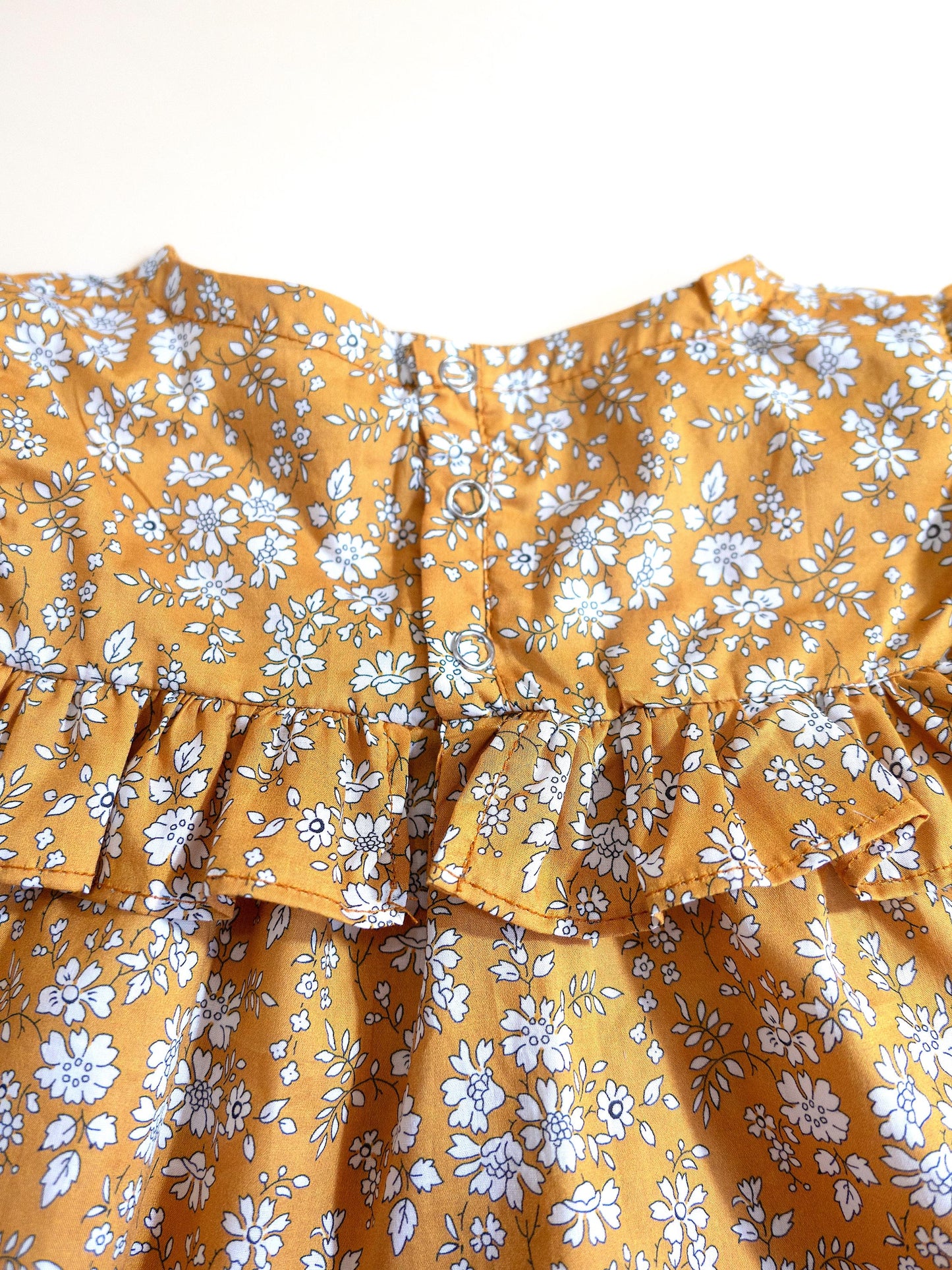 Liberty London Girl Smock Blouse Puffy Short Sleeve