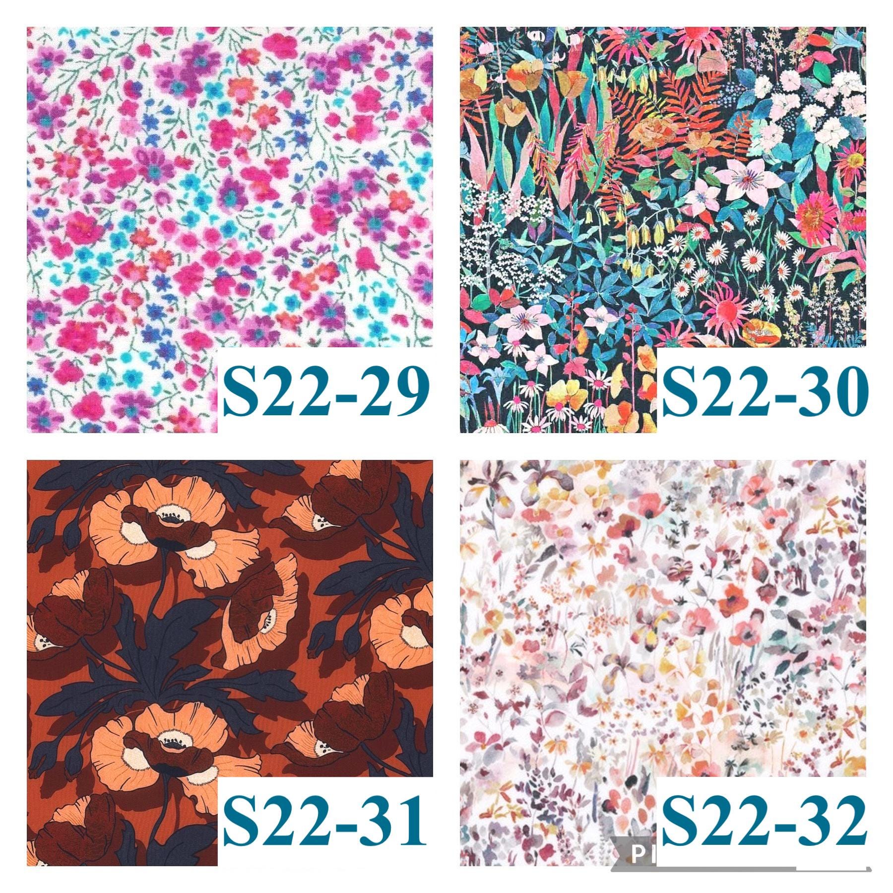 Liberty London Baby Bib Set: Floral Cotton, Organic Cotton