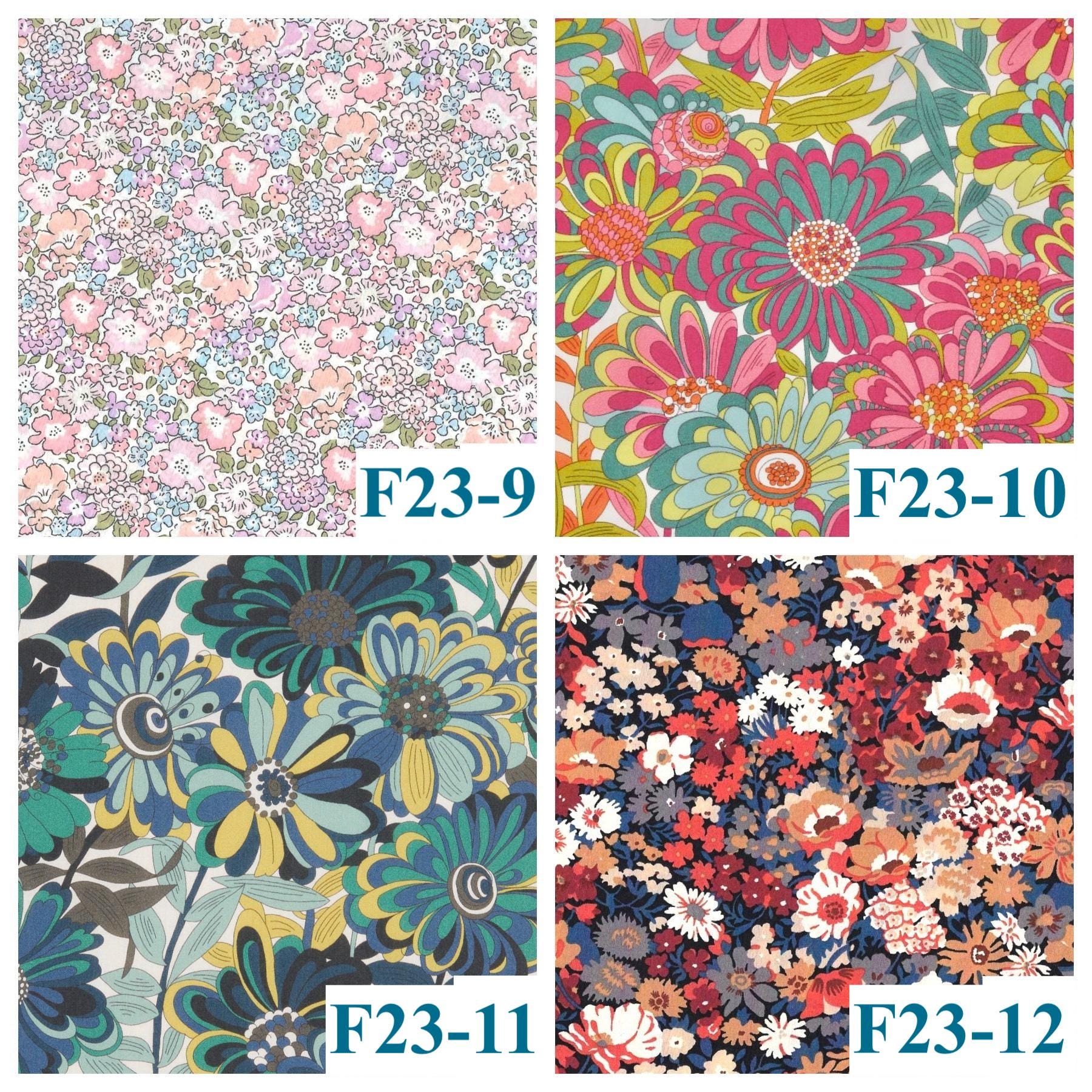 Liberty Print Fabric Girl Pants: Ditsy Floral Print, Cotton Tana Lawn Trousers