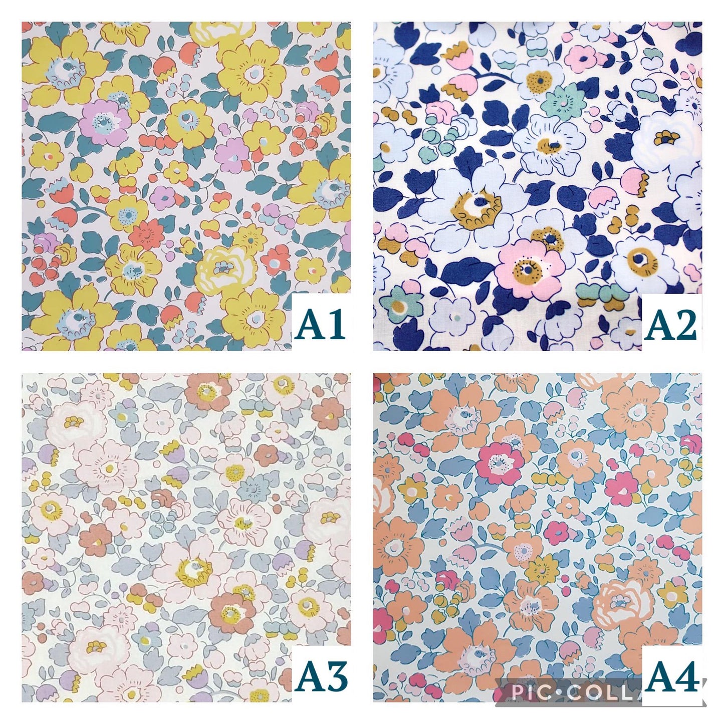 Liberty London Baby Bib Set, Organic Cotton Floral Dribble Bibs