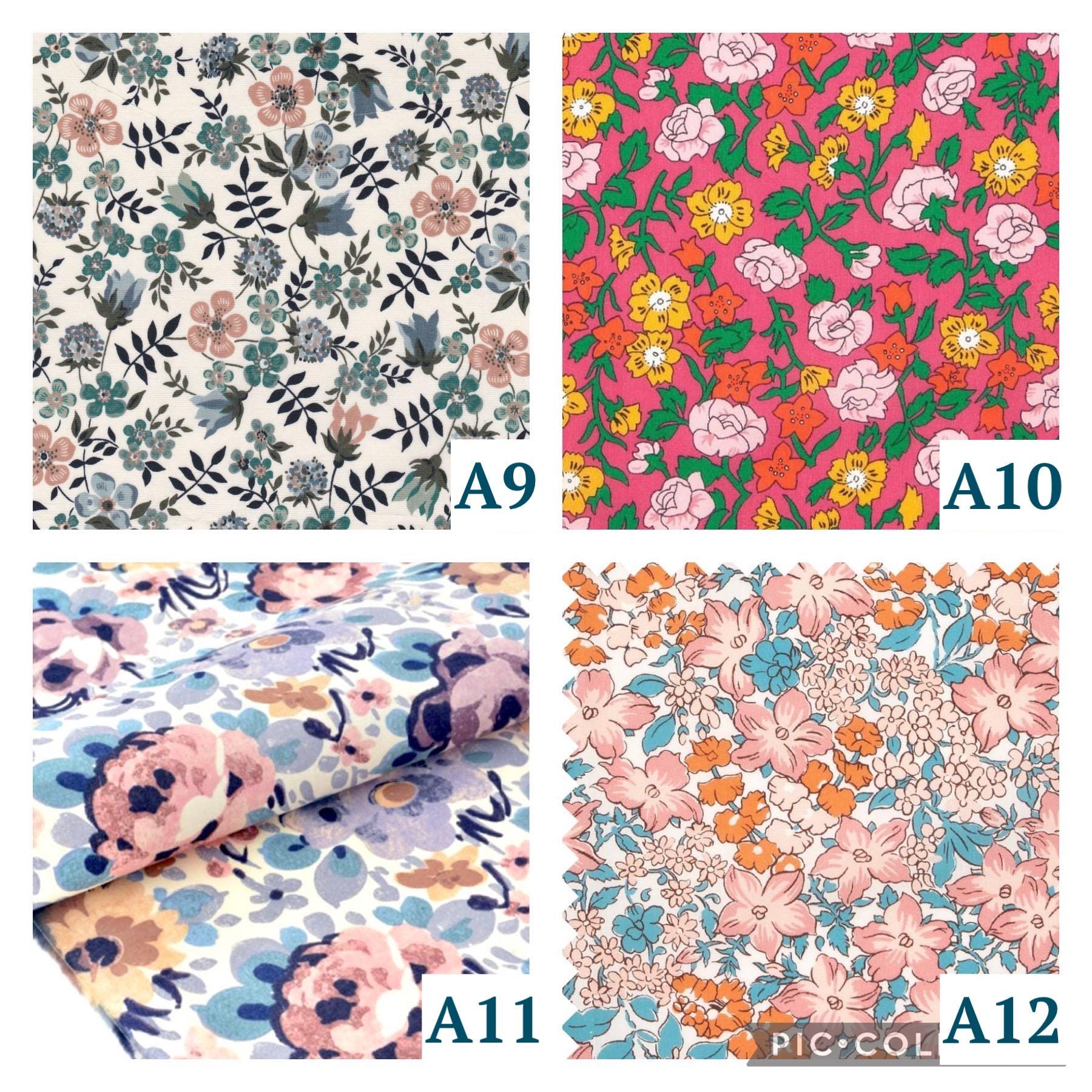 Liberty London Baby Bib Set, Organic Cotton Floral Dribble Bibs