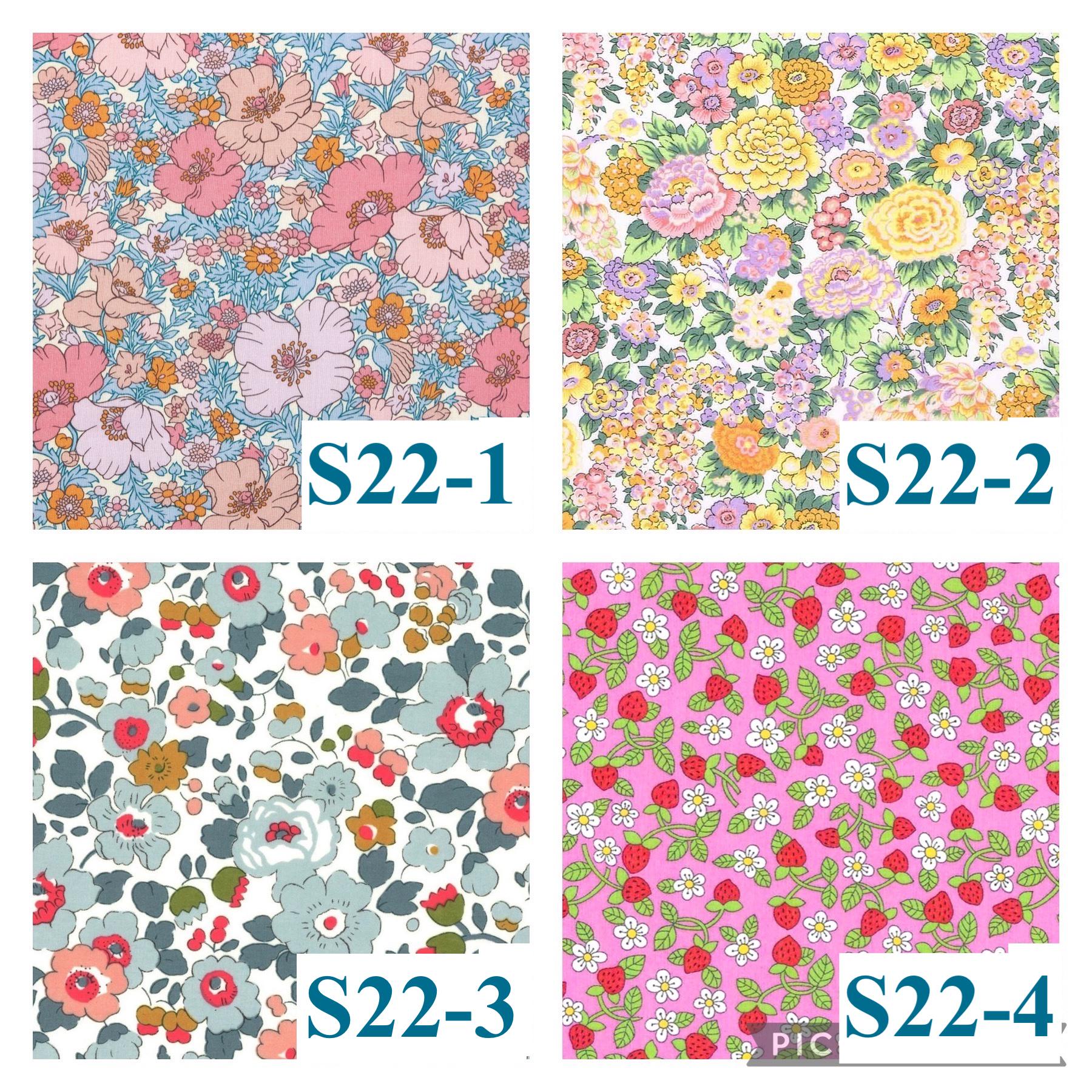 Liberty London Baby Bib Set: Floral Print Cotton Scallop Edge