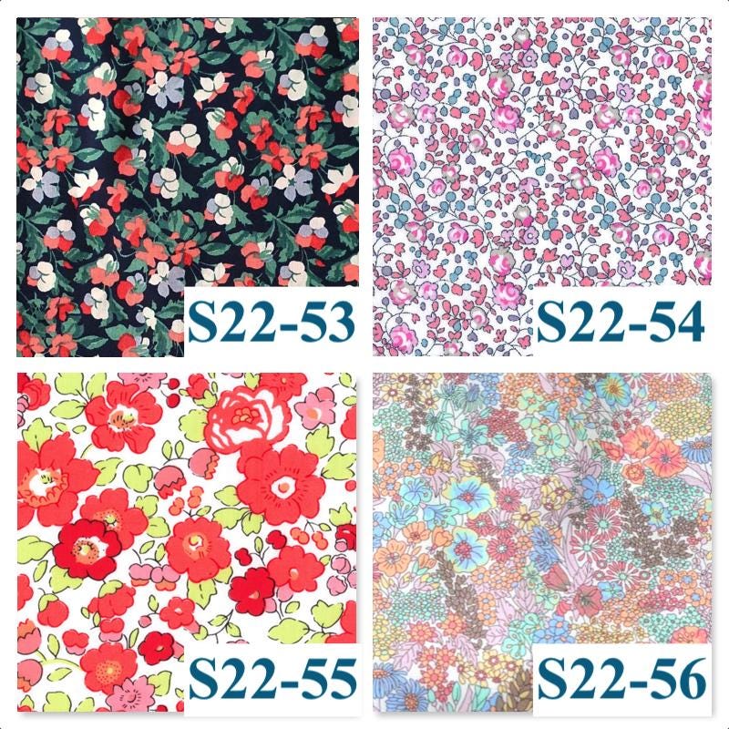 Liberty London Baby Bib Set: Floral Print Cotton Scallop Edge