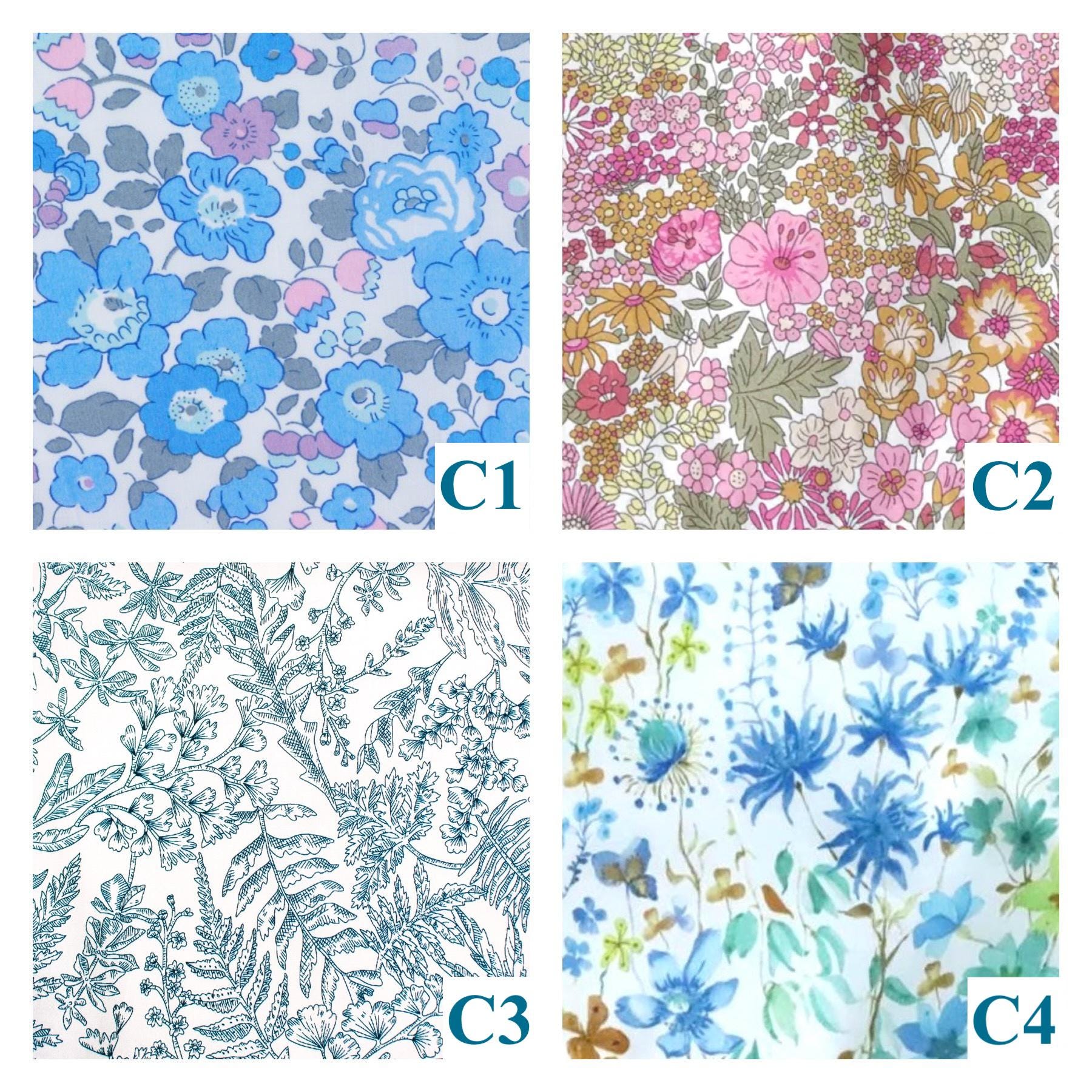 Liberty London Baby Bib Set: Floral Cotton, Organic Cotton