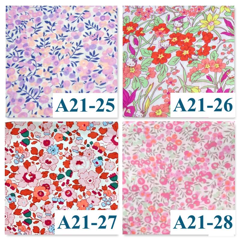 Christmas Liberty London Baby Bib Set: Floral Print, Organic Cotton