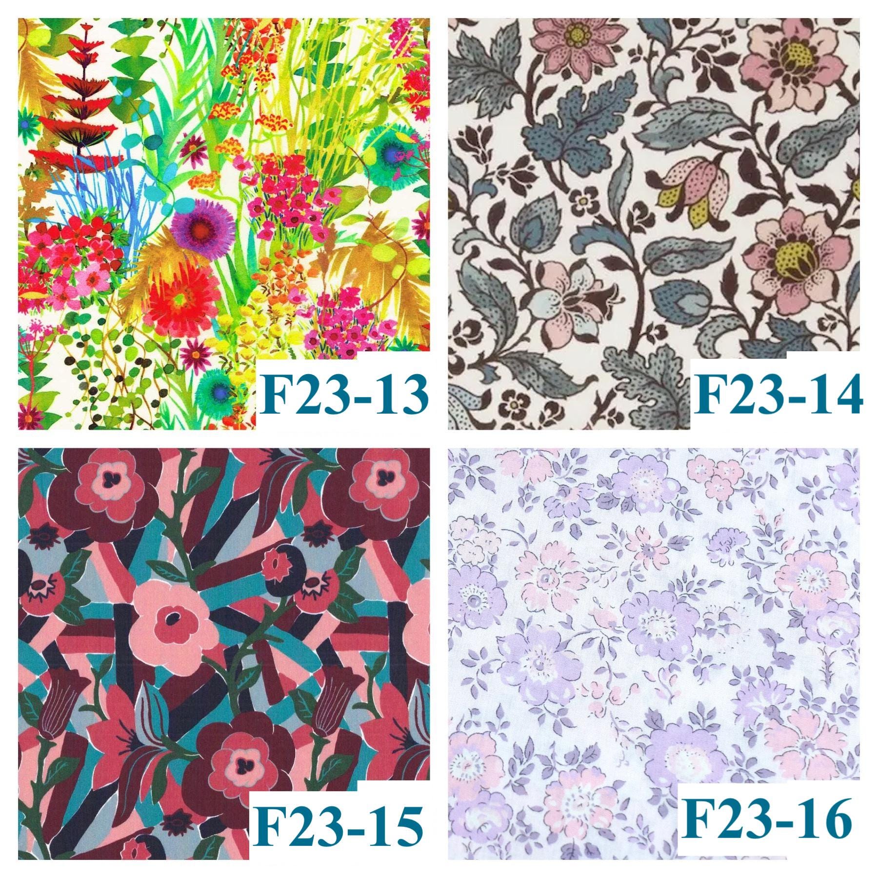 TWINS Liberty Print Fabric Girl Skirt: Pretty Ditsy Floral, Cotton Tana Lawn