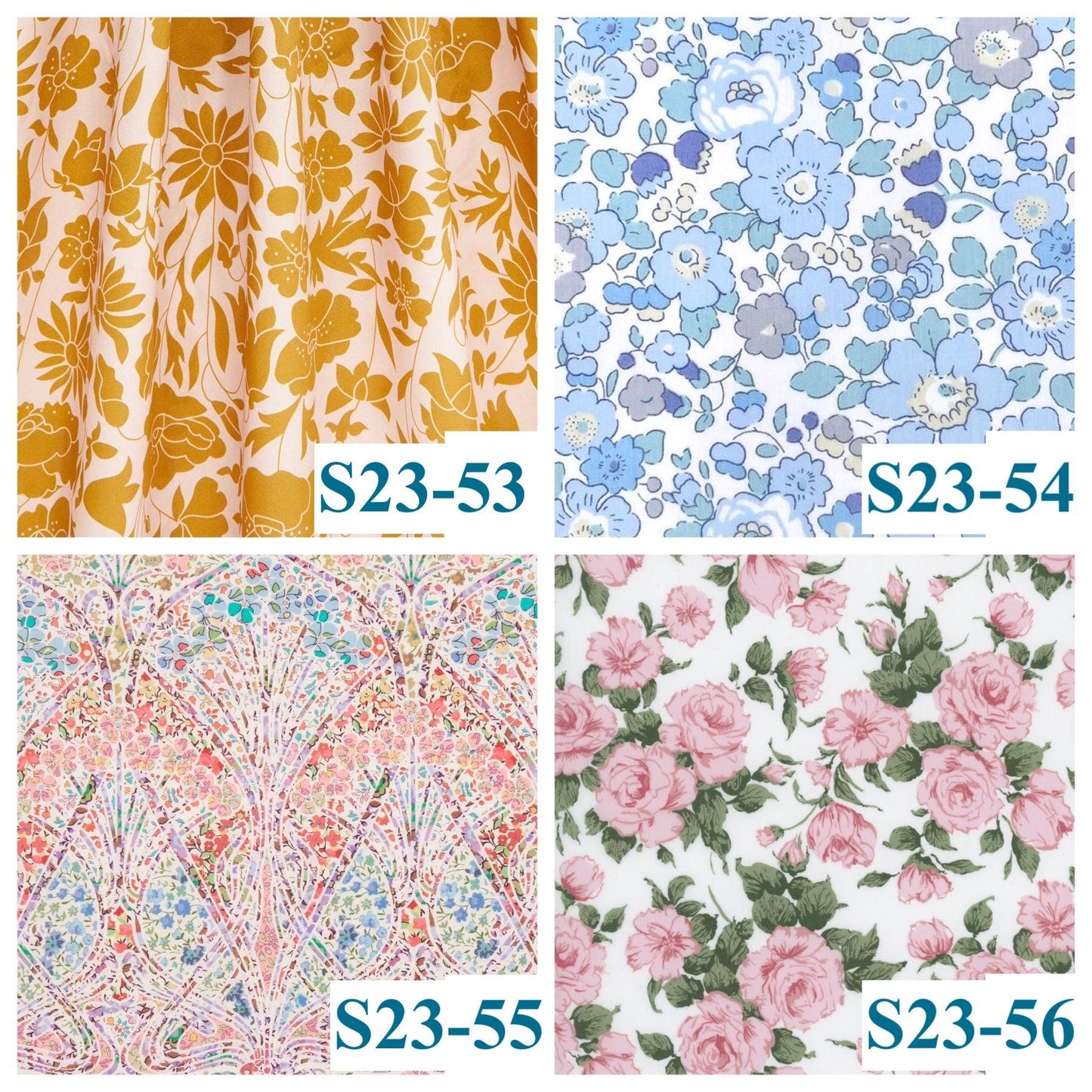 Liberty London Baby Set: Floral Bib & Bloomer, Newborn to 2 Years