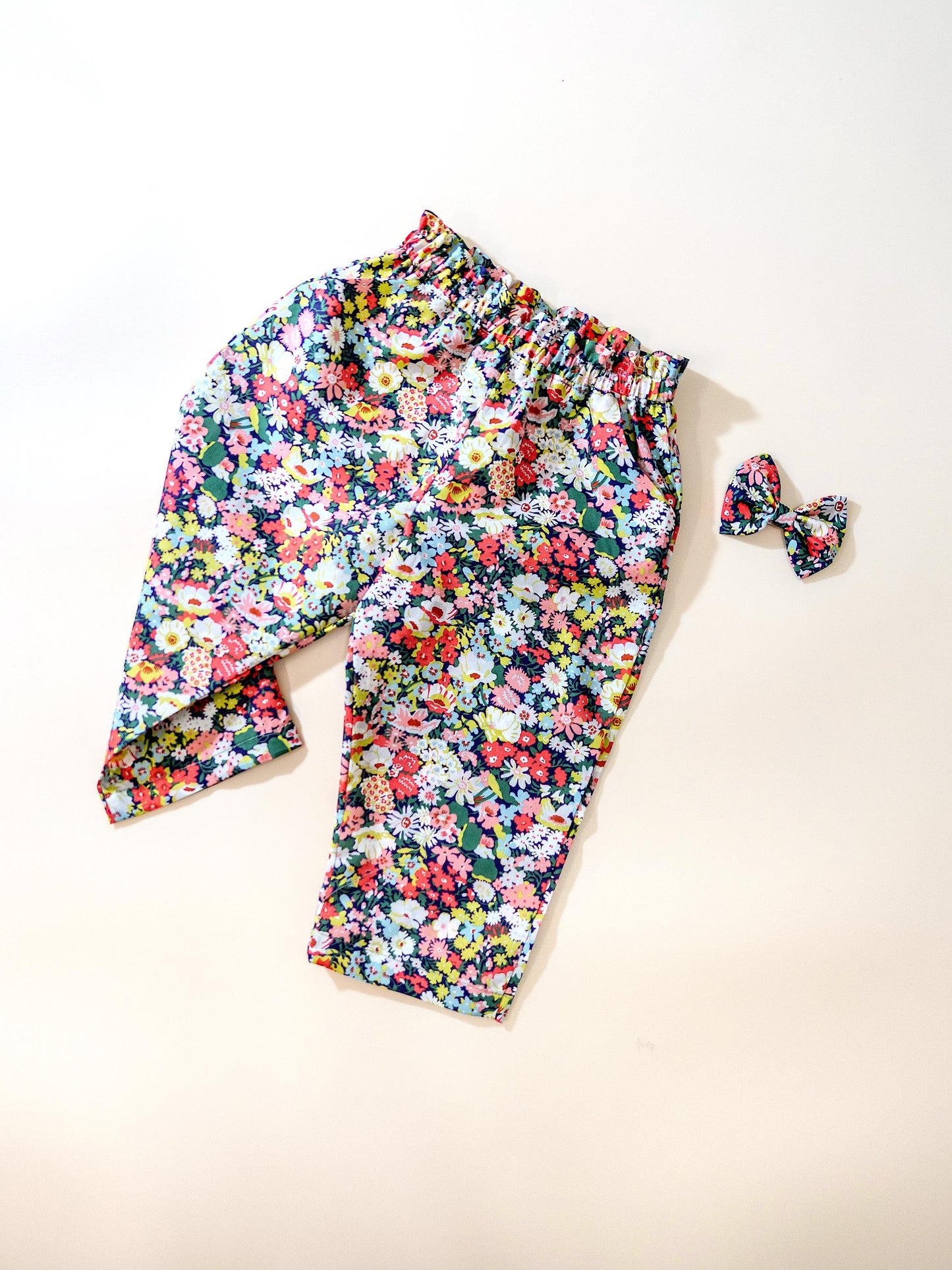 Liberty London Pants: Ditsy Floral Print, Cotton Trousers