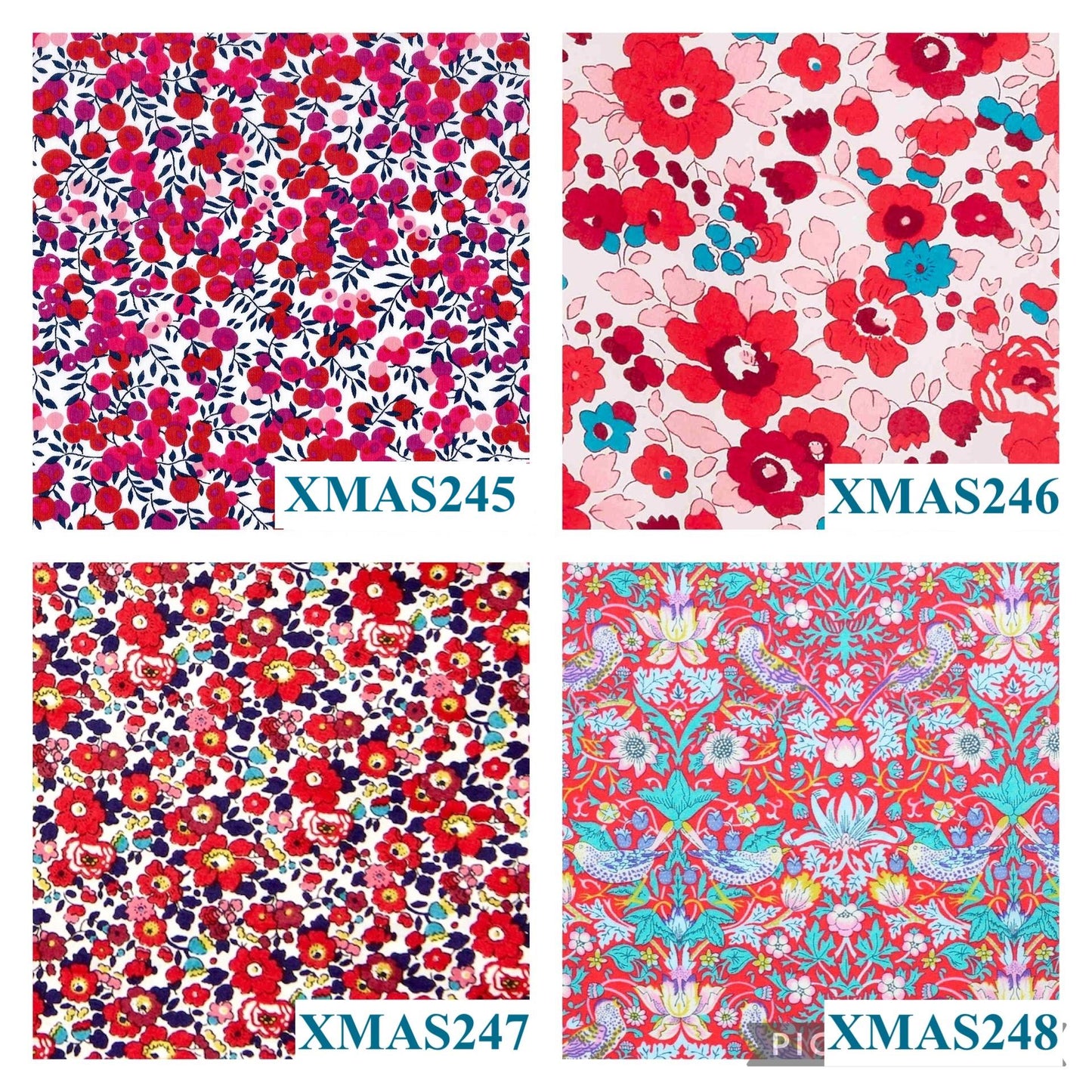 CHRISTMAS Liberty London Dress: Long Puffy Sleeve, Square Neck Tiered Dress