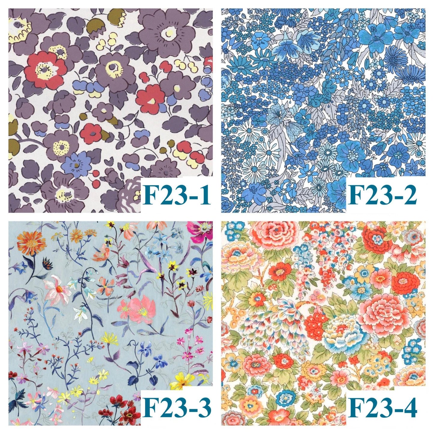 Liberty London Baby Bib Set: Floral Cotton, Organic Cotton