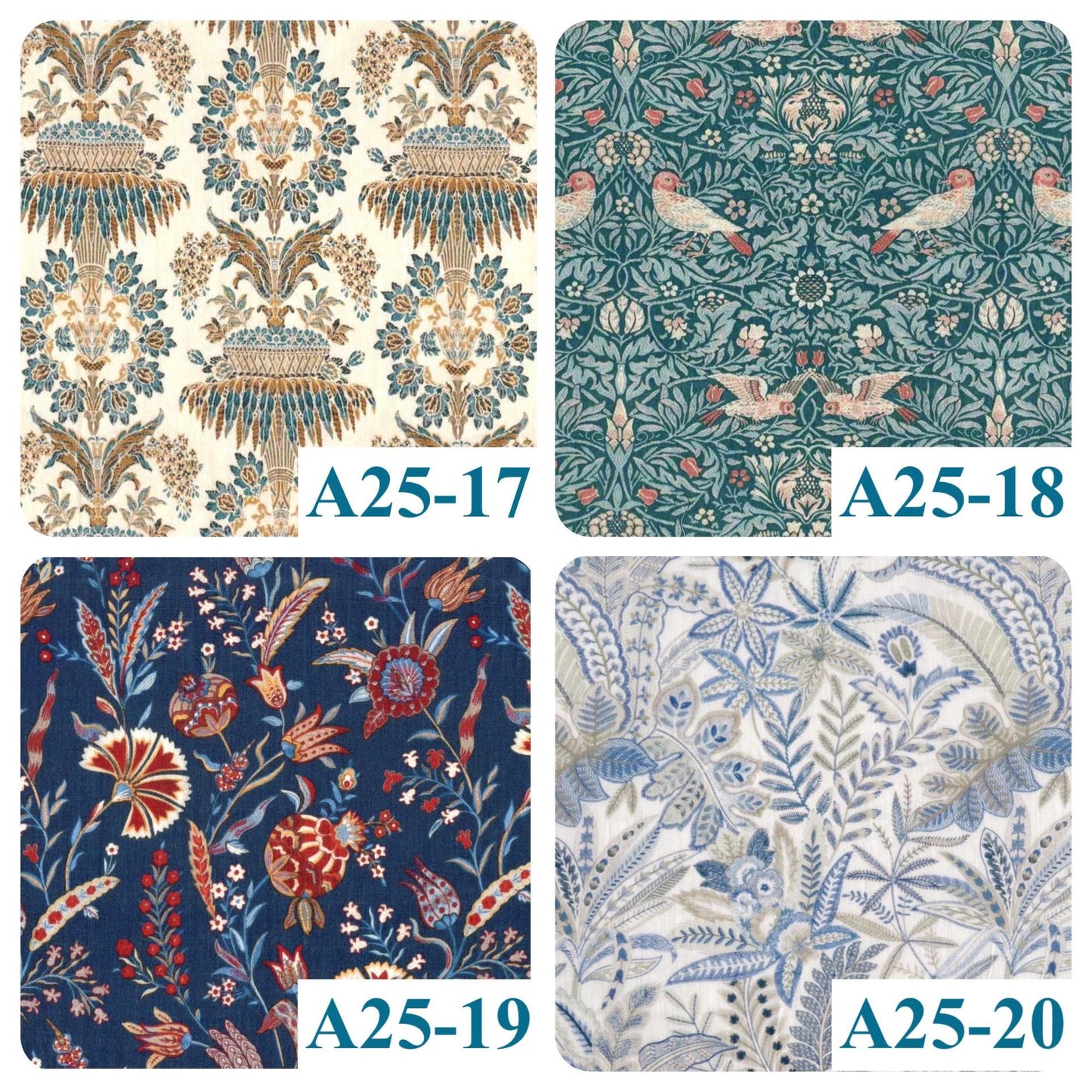 Flowy Gather Liberty London Ditsy Floral Blouse: 3/4 Sleeves Top, Mandarin Collar, Button Through