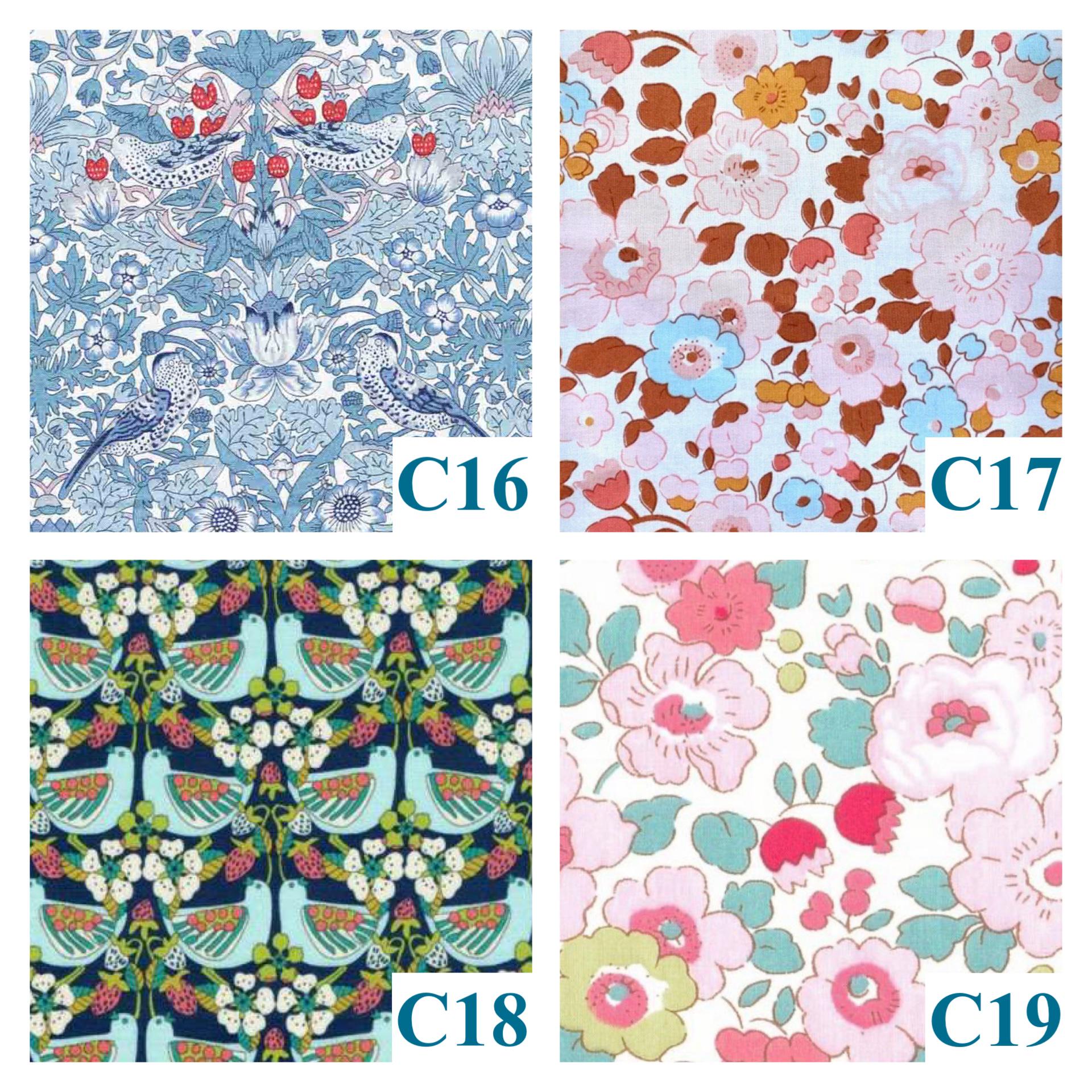 Liberty London Baby Bib Set: Floral Cotton, Organic Cotton