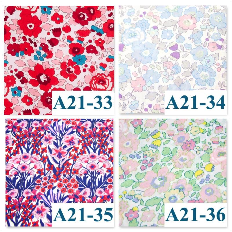 Christmas Liberty London Baby Bib Set: Floral Print, Organic Cotton