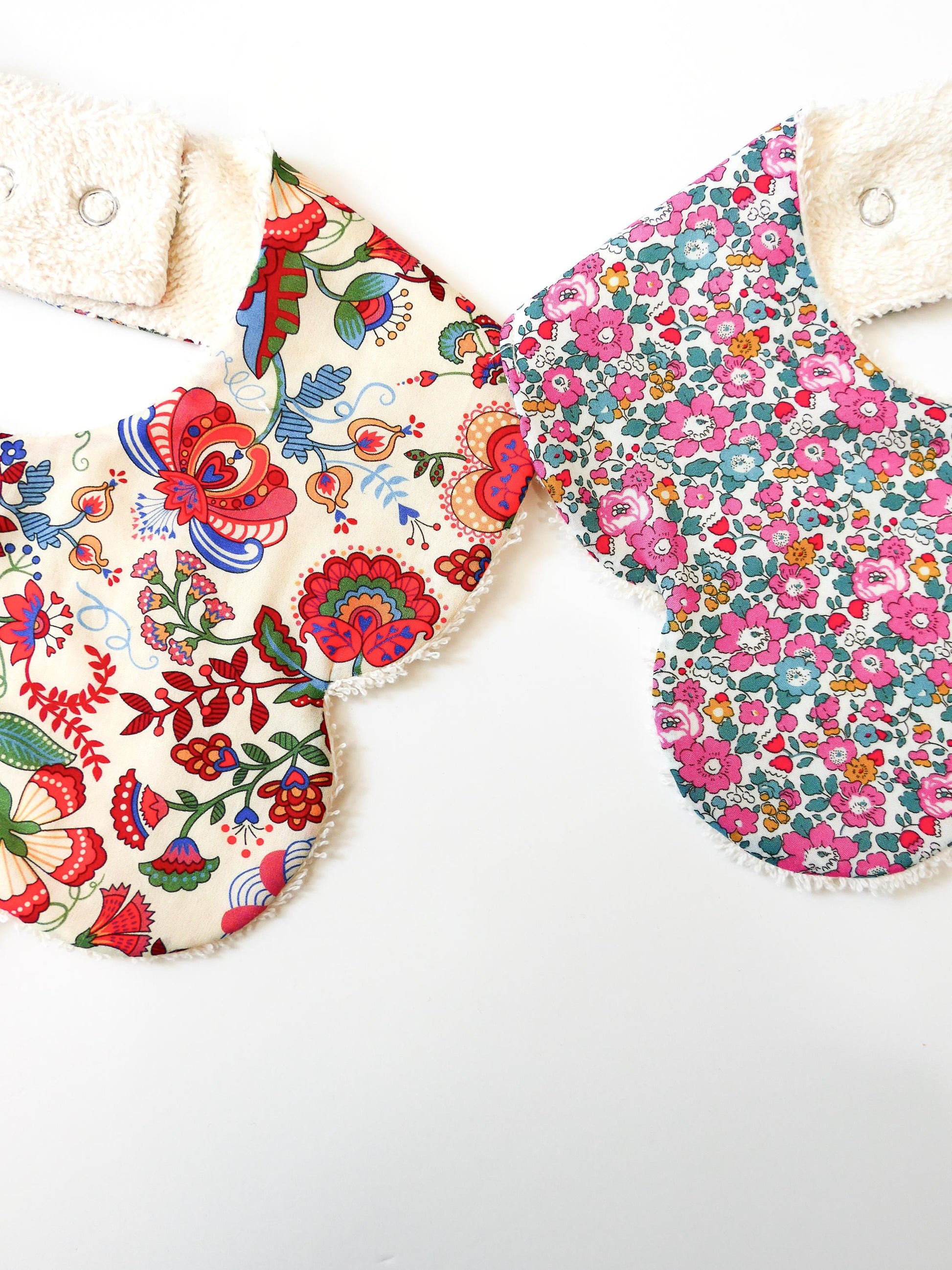 Liberty London Baby Bib Set: Floral Cotton, Organic Cotton