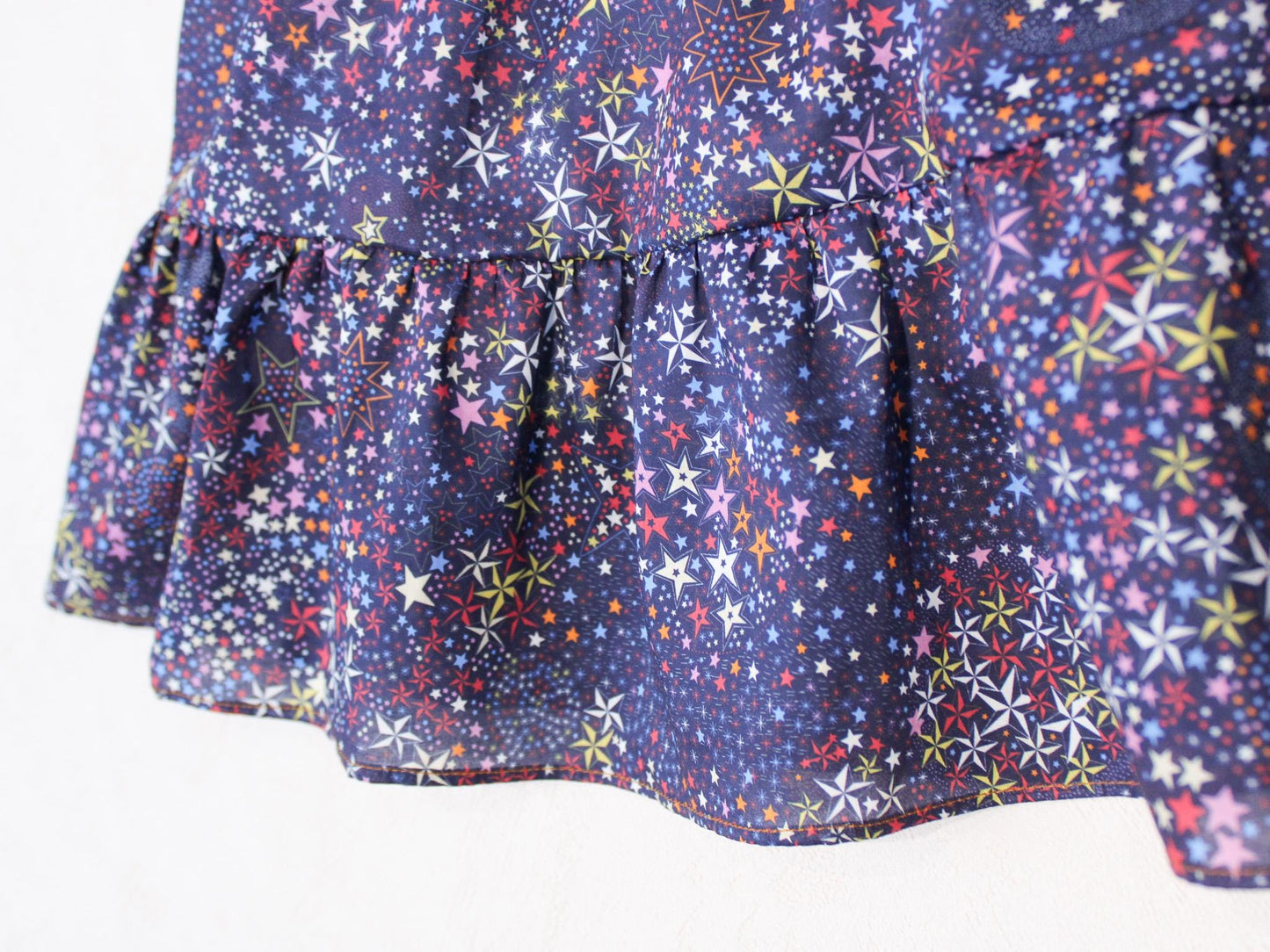 CHRISTMAS Liberty London Dress: Long Puffy Sleeve, Square Neck Tiered Dress