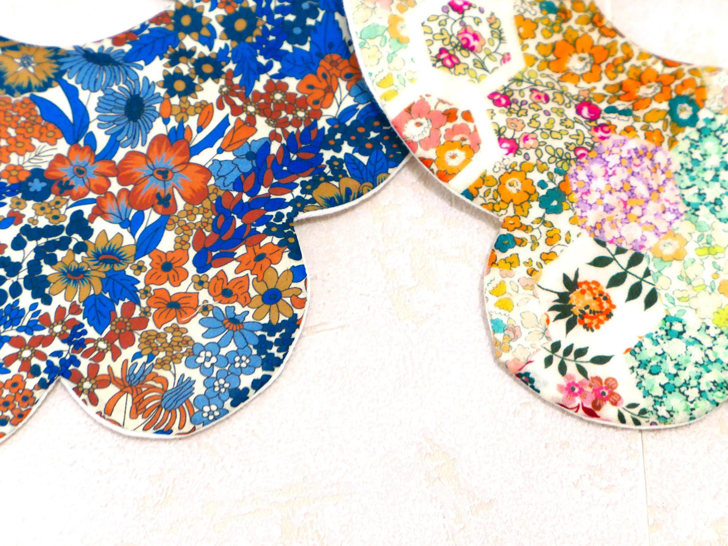 Liberty London Baby Bib Set: Floral Cotton, Organic Cotton