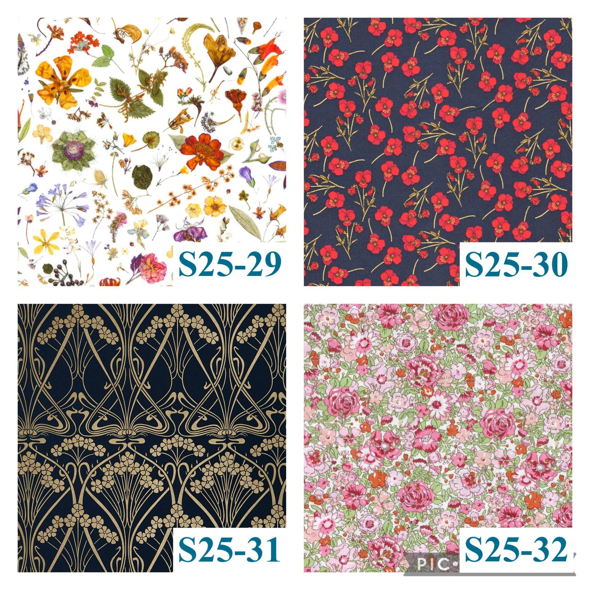 Liberty London Baby Bib Set: Floral Cotton, Organic Cotton