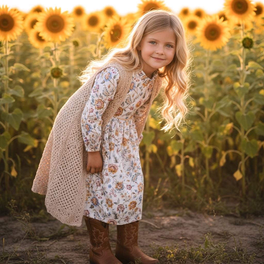 Liberty London Long-sleeved Ruffle-collared Dress, Handmade Floral-Print Children Clothing, Sustainable Eco-friendly Ethical Cotton Outfit