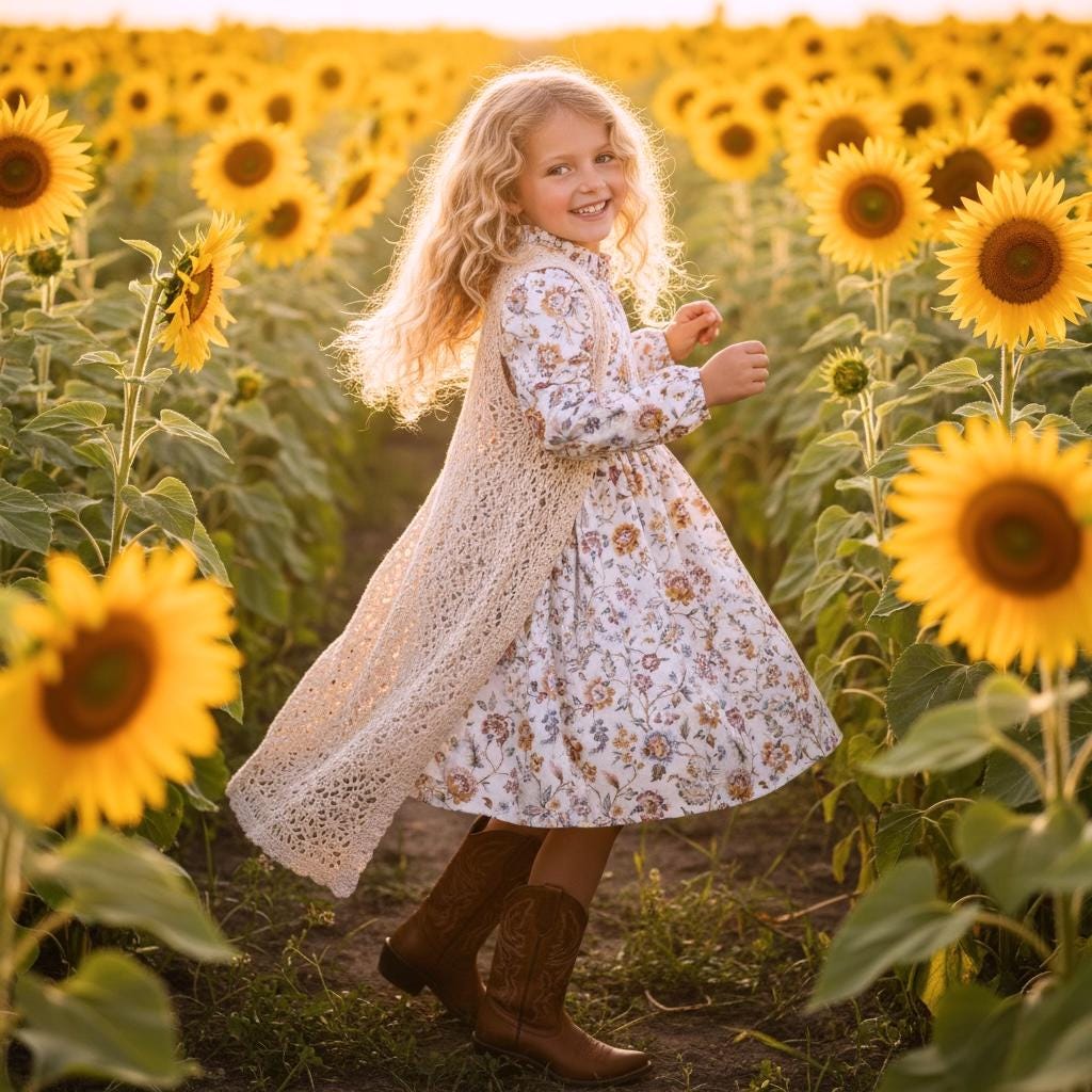 Liberty London Long-sleeved Ruffle-collared Dress, Handmade Floral-Print Children Clothing, Sustainable Eco-friendly Ethical Cotton Outfit