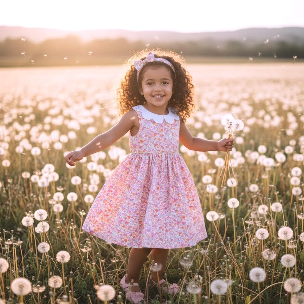 Liberty London Floral Print Dress: English Cotton Christening Gown