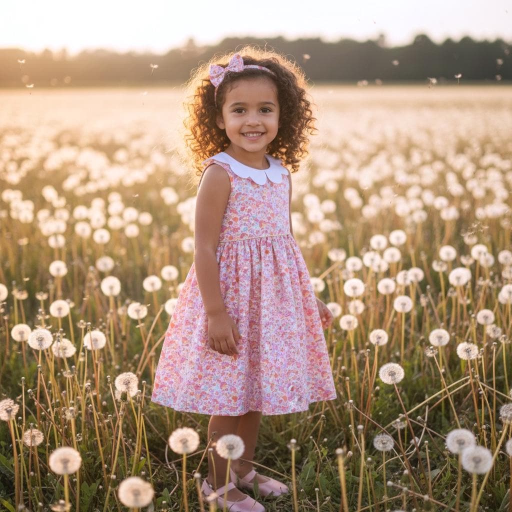 Liberty London Floral Print Dress: English Cotton Christening Gown