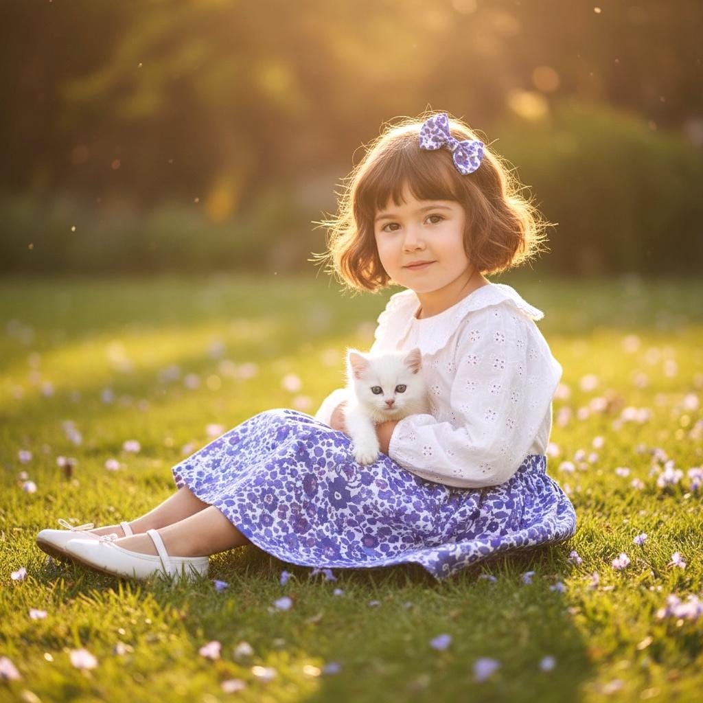 Liberty London Floral-Print Knee-length Skirt, Handmade Ditsy Botanical Children-wear, Personalised Cotton Clothing, Lightweight Outfits