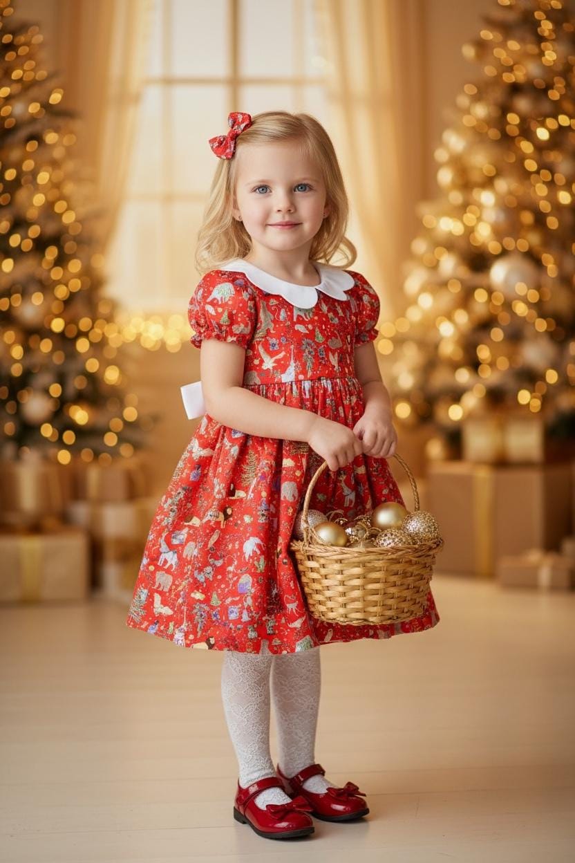 Christmas Liberty London Girl Dress