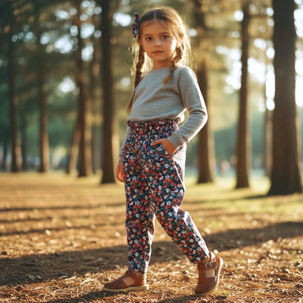 Liberty London Fabric Pants: Ditsy Floral Print, Cotton Trousers