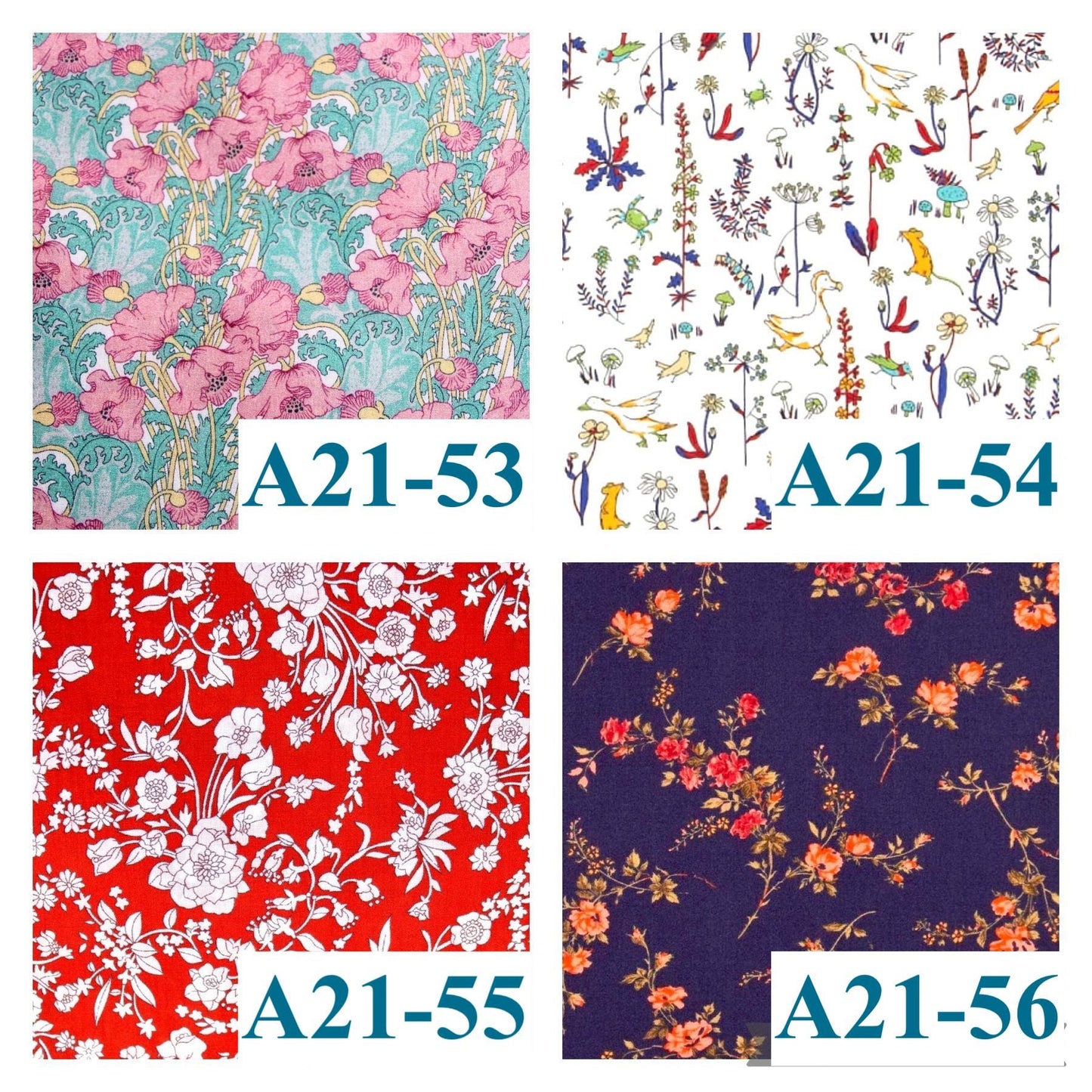 Liberty London Fabric Pants: Ditsy Floral Print, Cotton Trousers