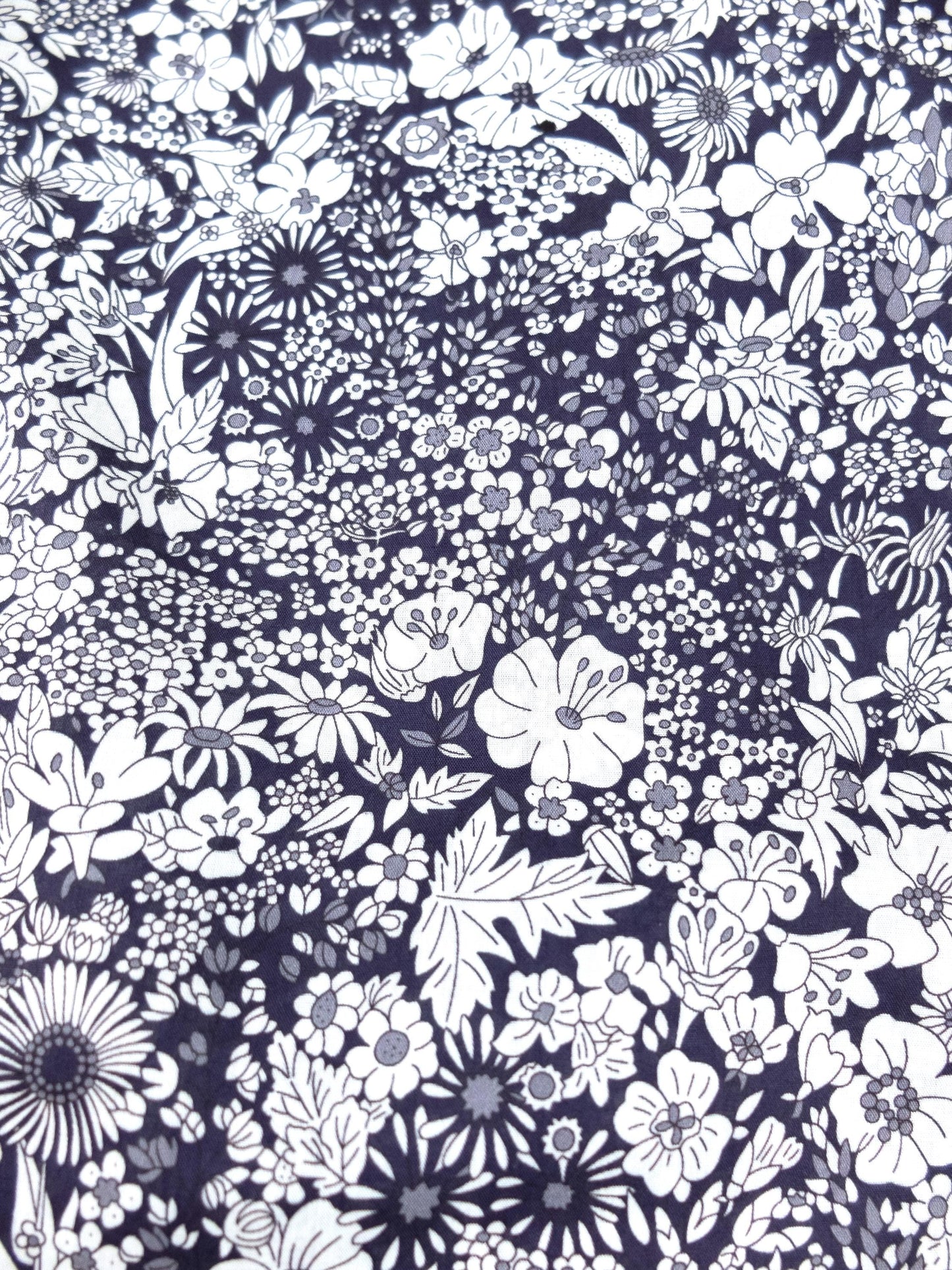 Liberty London Men Long Sleeve Button Up Shirt: Botanical Floral Print Cotton Fabric