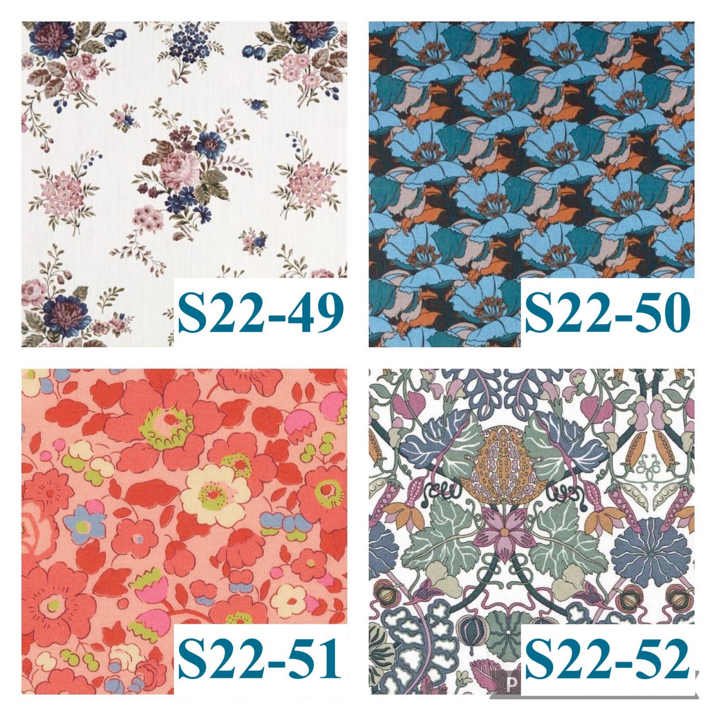 Mandarin Collar Liberty Print Men Shirt: Long Sleeve Button Up, Botanical Floral Cotton Fabric