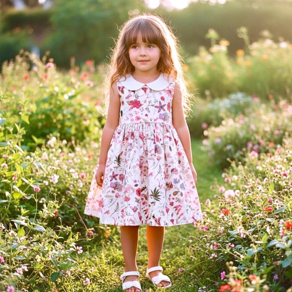 Liberty London Floral Dress, Peter Pan Collar, Special Occasion