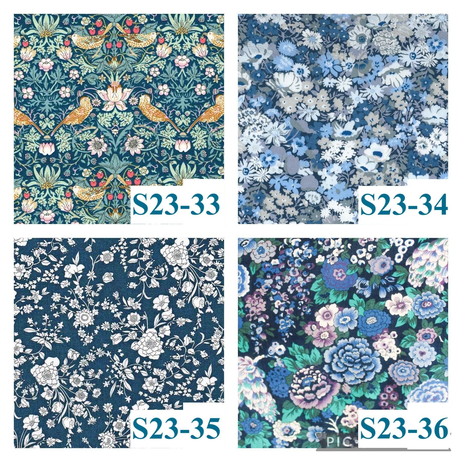 SET Liberty London Baby Bib & Bloomer: Ditsy Floral Print, Baby Nappy Cover