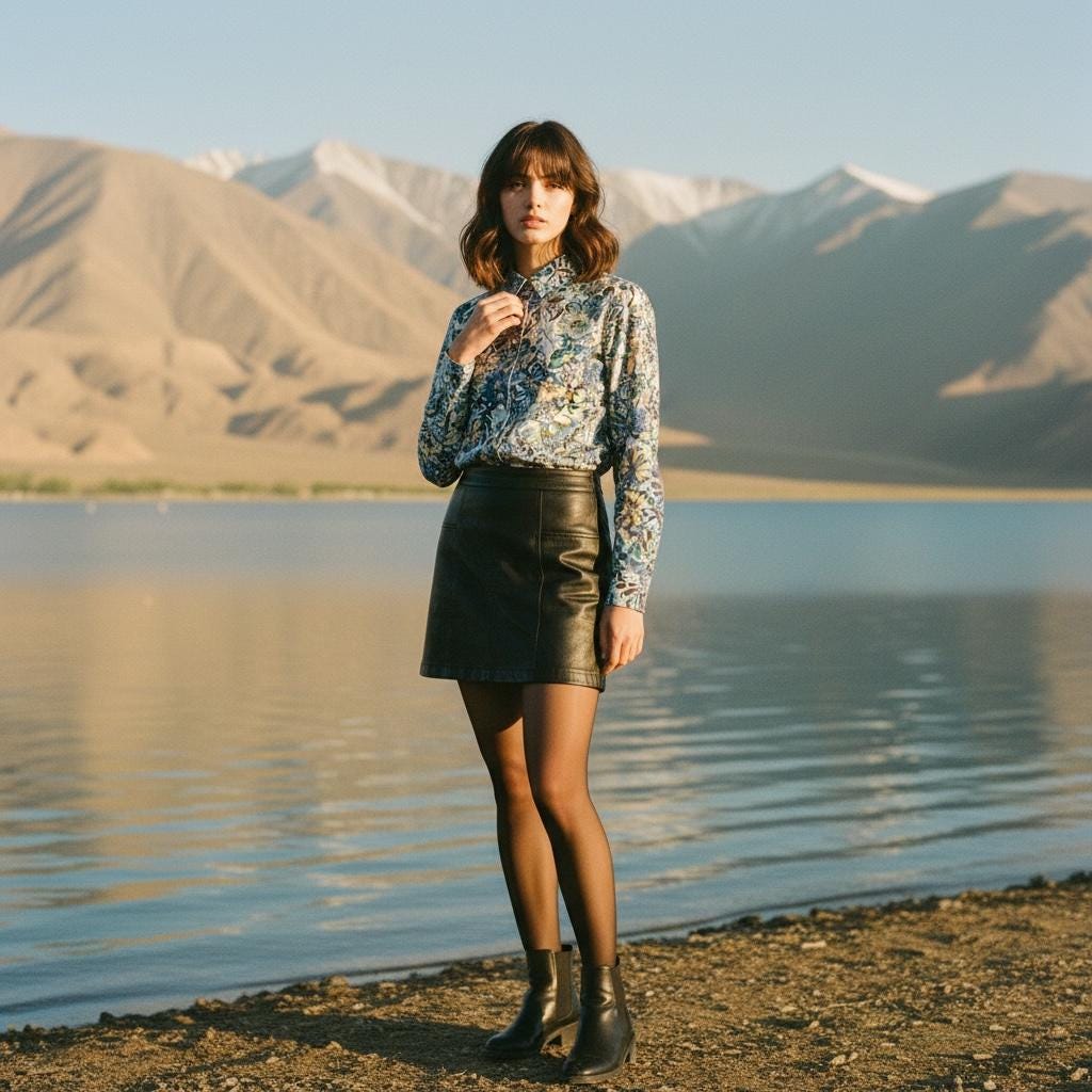 Liberty London Long Sleeve Shirt: Ditsy Botanical Dress Shirt, Button Through Top