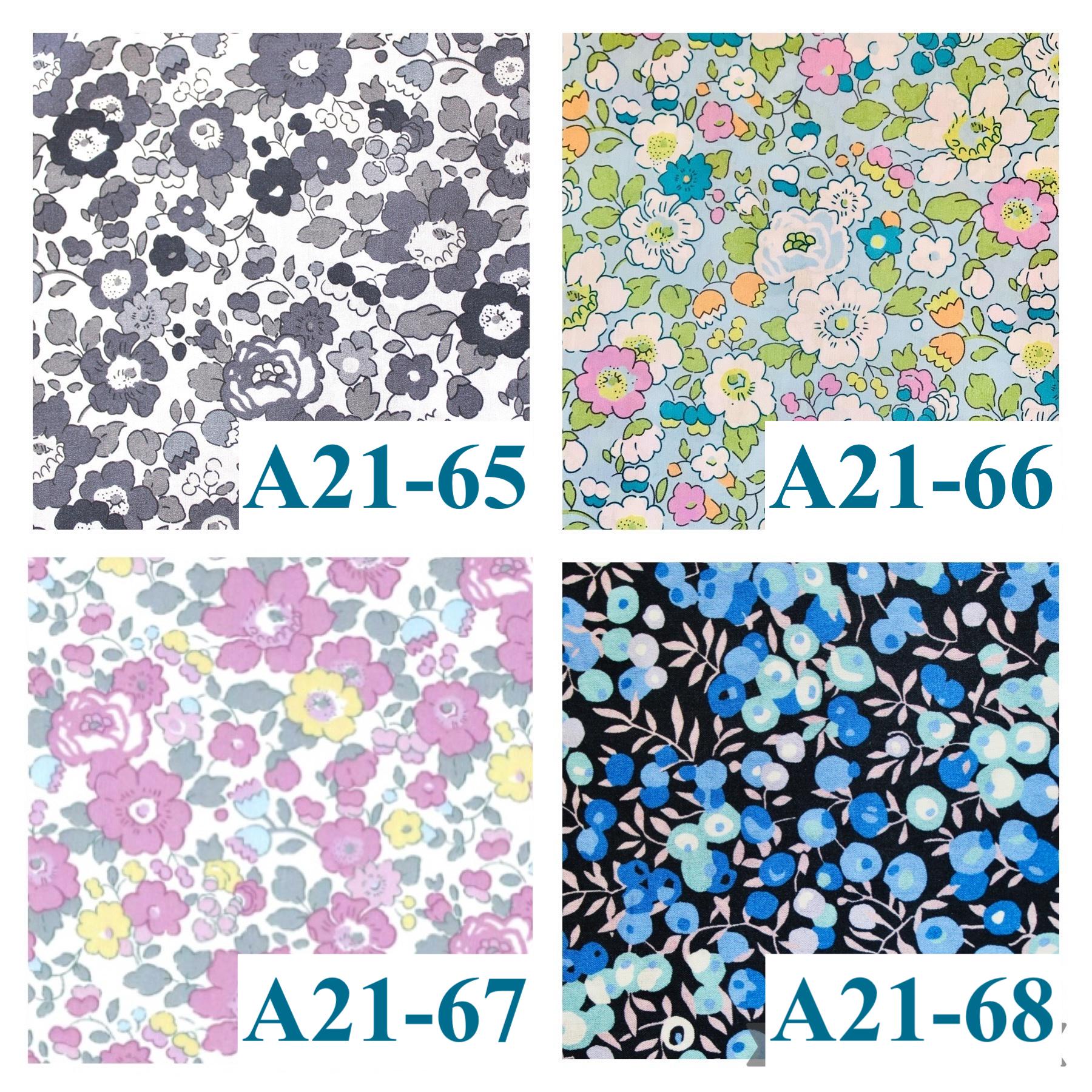 Liberty Print Fabric Long Sleeve Men Shirt: Mandarin Collar Button Up, Botanical Floral Cotton