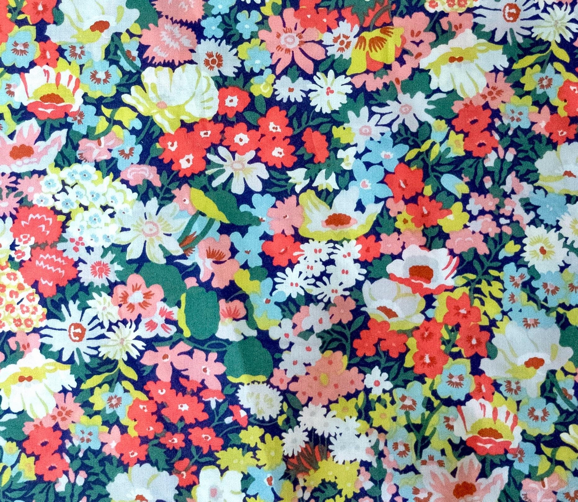 Liberty London Floral Cotton Pajama Set, Wide Leg Loungewear