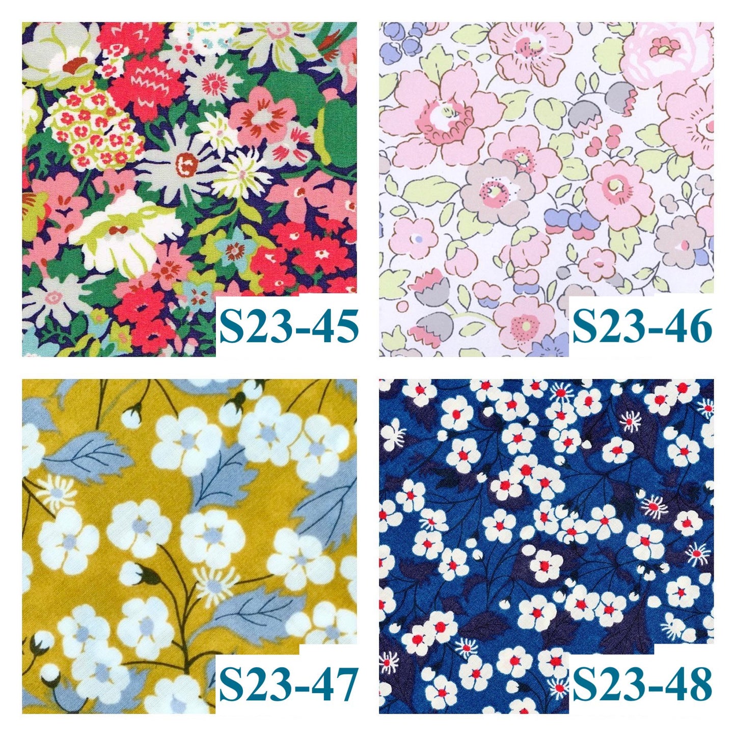 Liberty London Pants: Ditsy Floral Print, Cotton Trousers