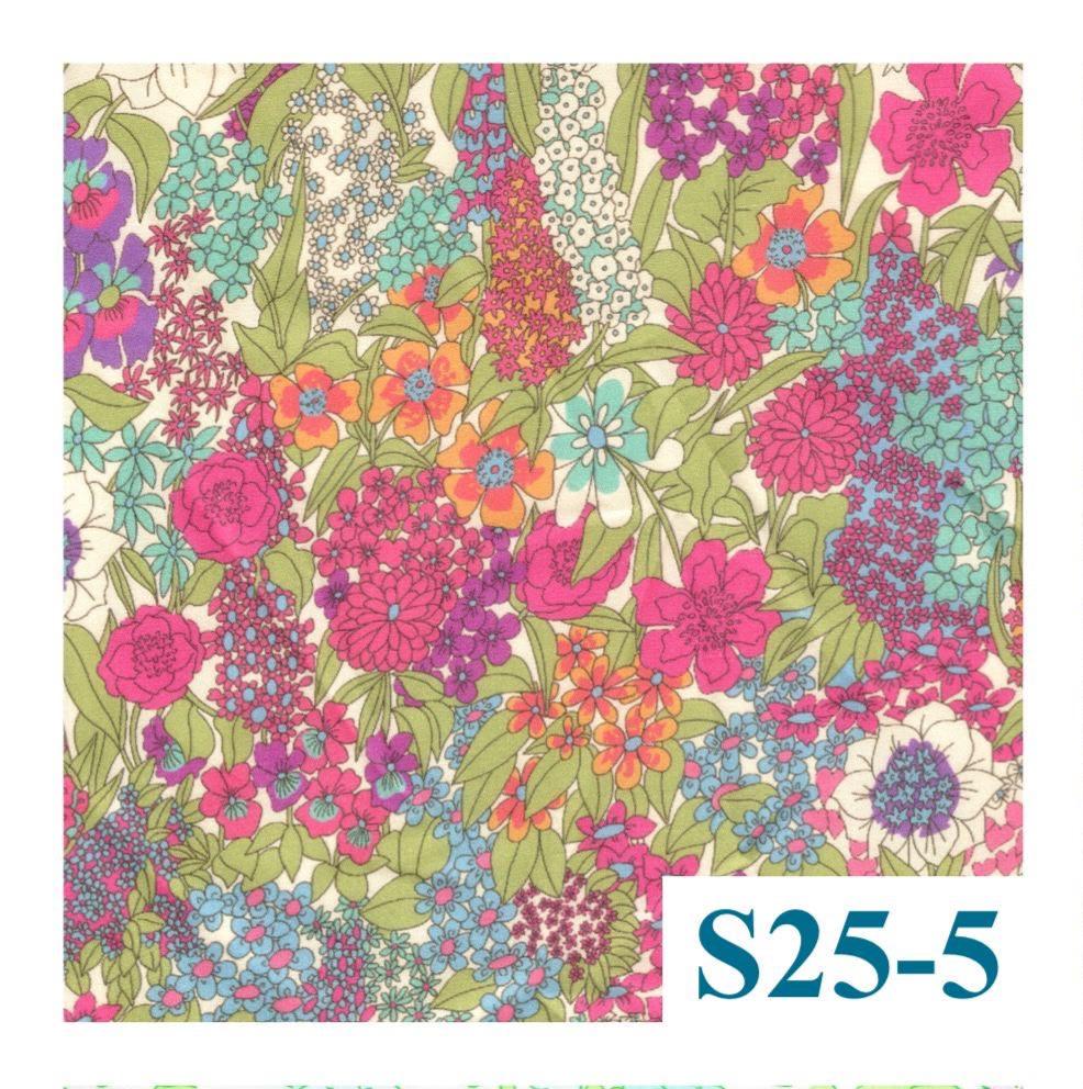 Liberty London Smock Dress, Colorful Floral Cotton Tana Lawn, Midi Sun Dress