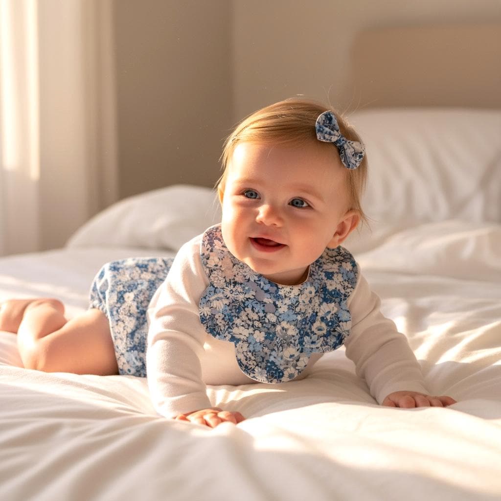 Liberty London Baby Bib Set: Floral Cotton, Organic Cotton